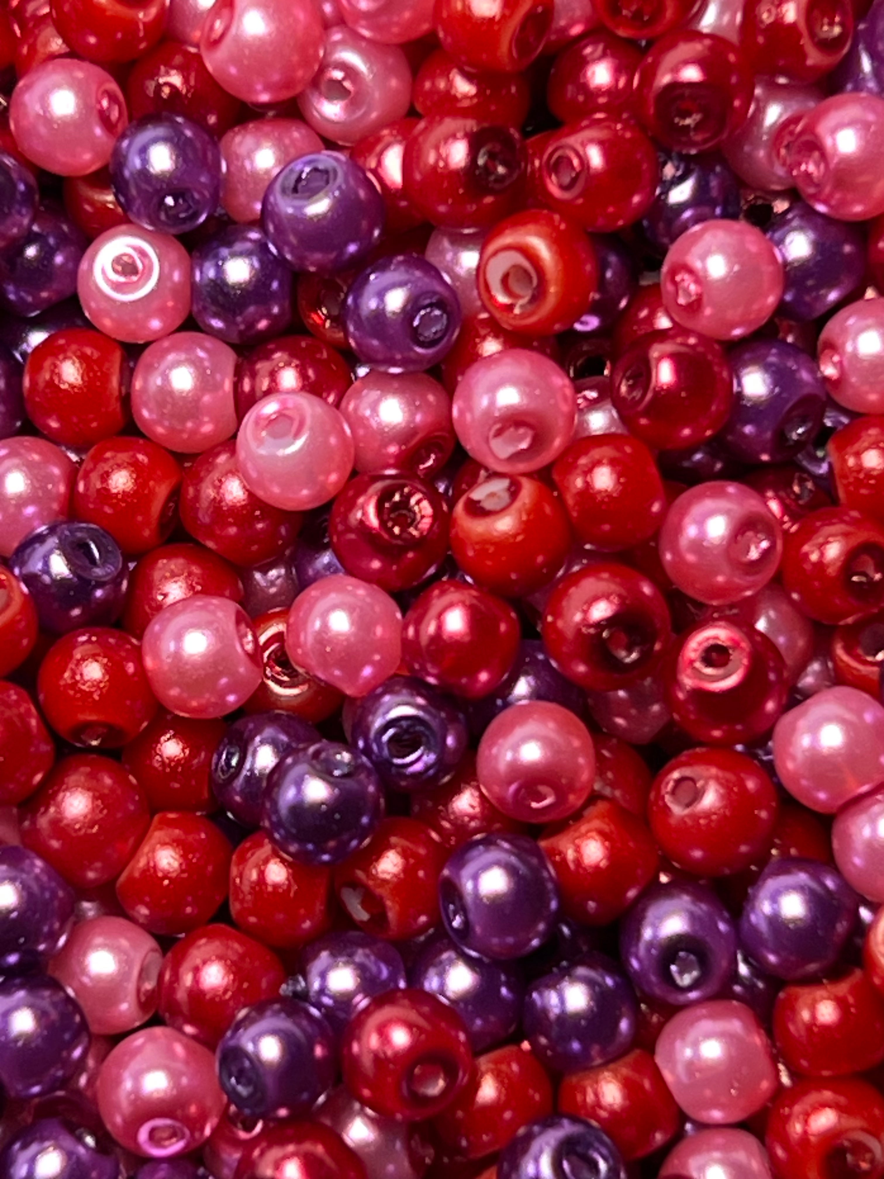 4mm Glass Pearl Beads