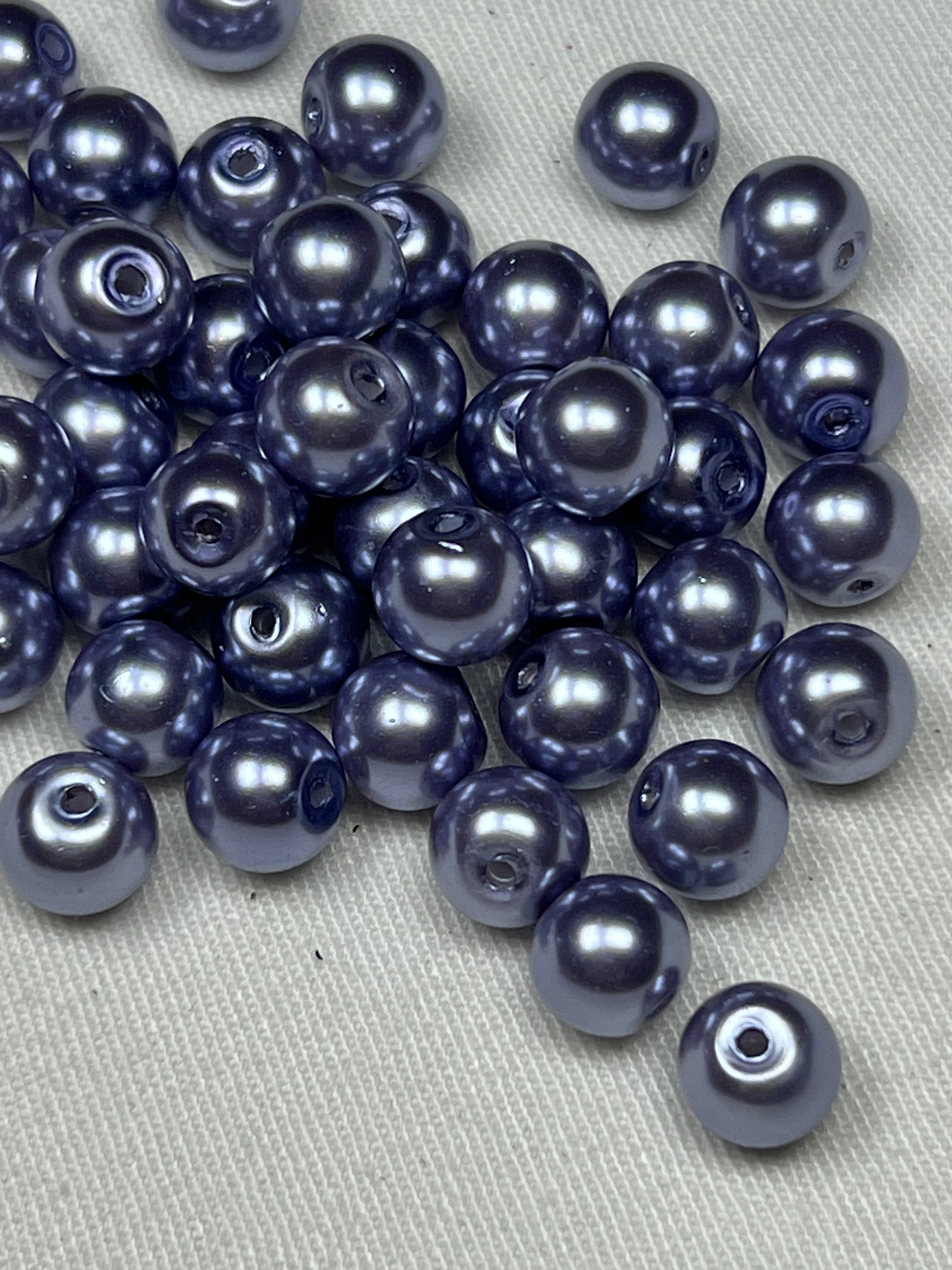 8mm Glass Pearl Beads