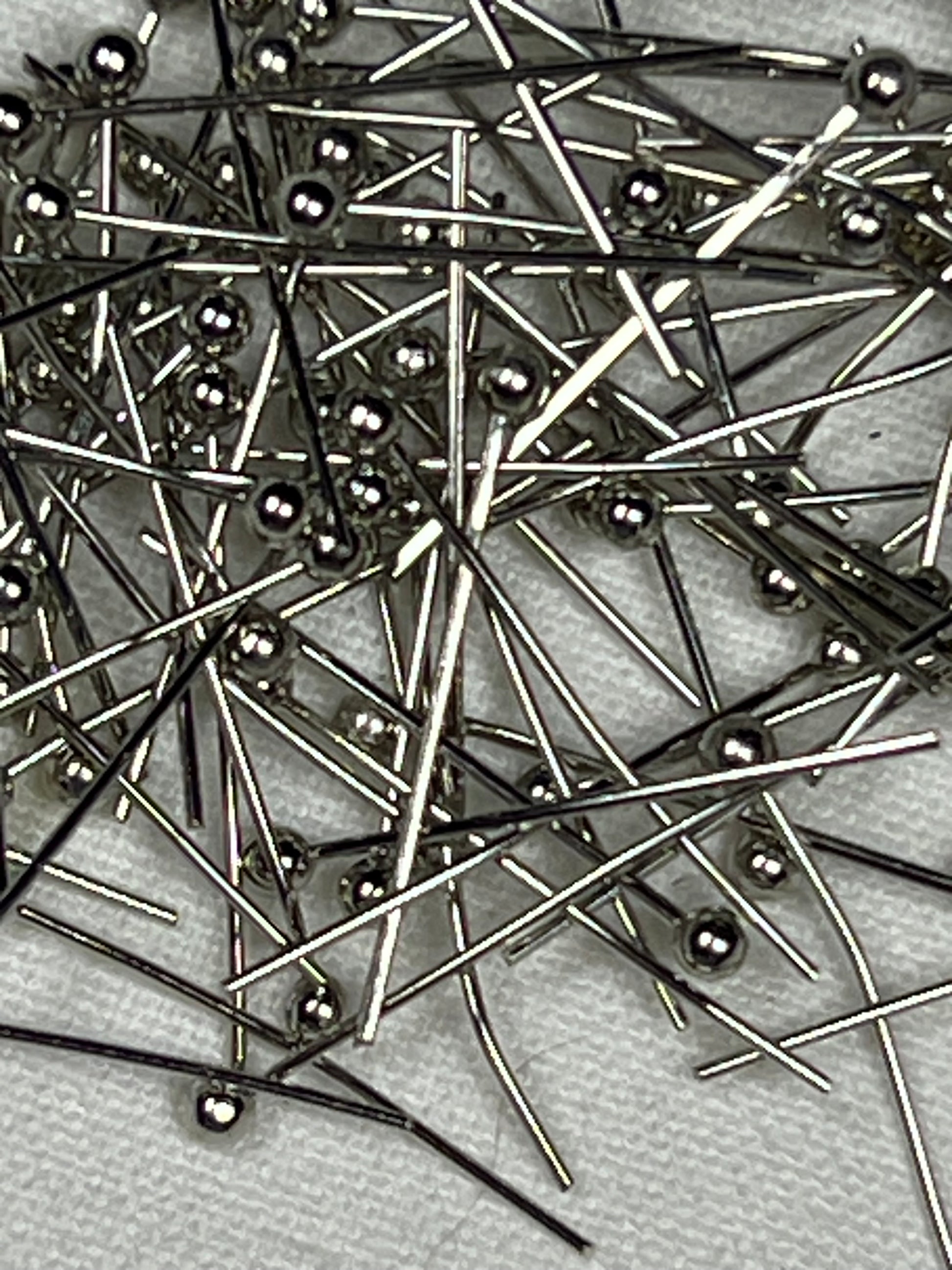 100 18mm Brass Ball Head Pins