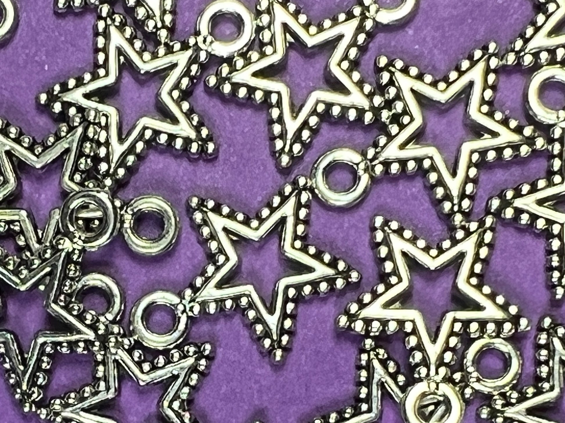 20 Tibetan Style Star Charms/Pendants