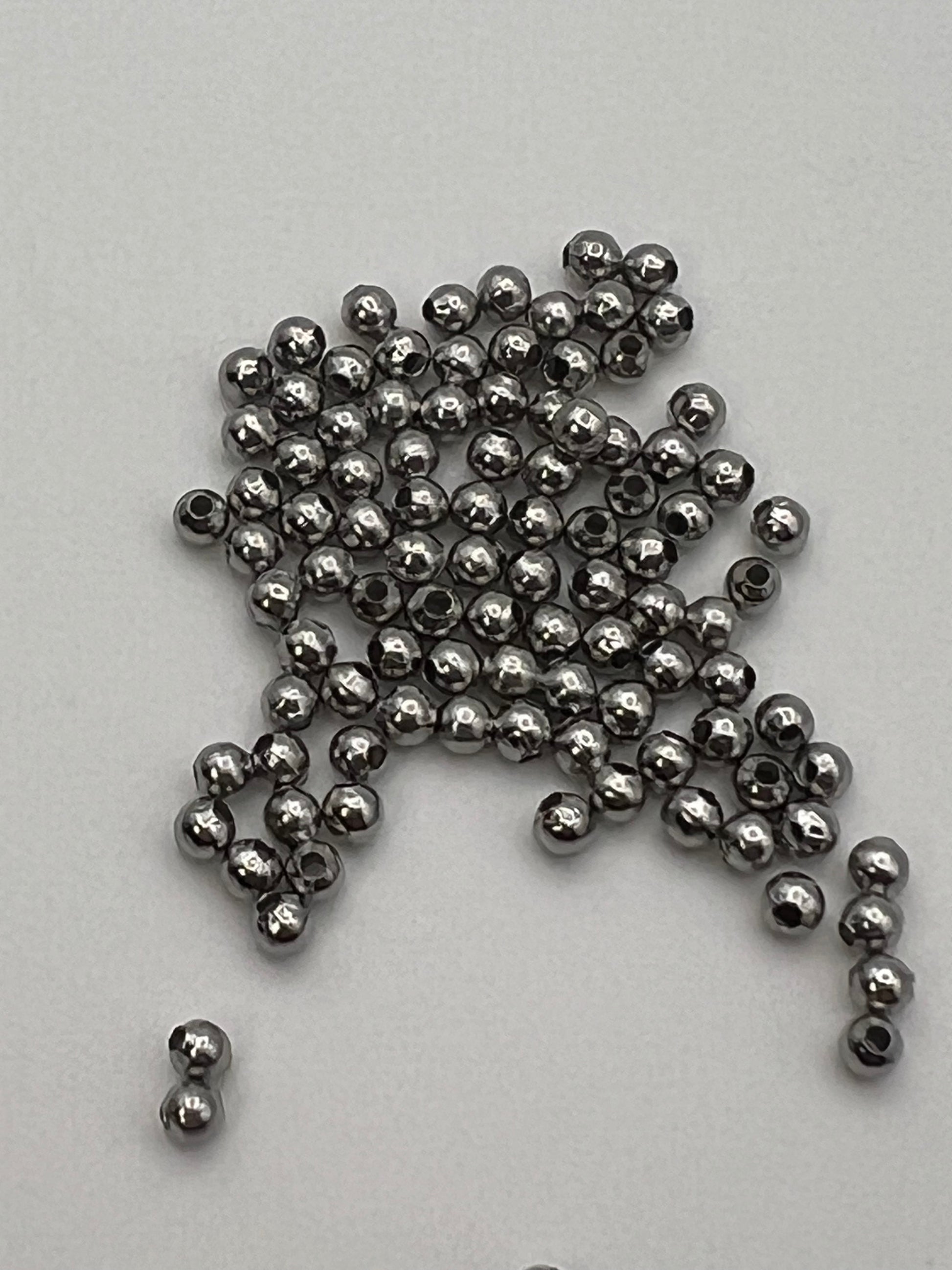 100 4mm 316 Stainless Steel Spacer Beads