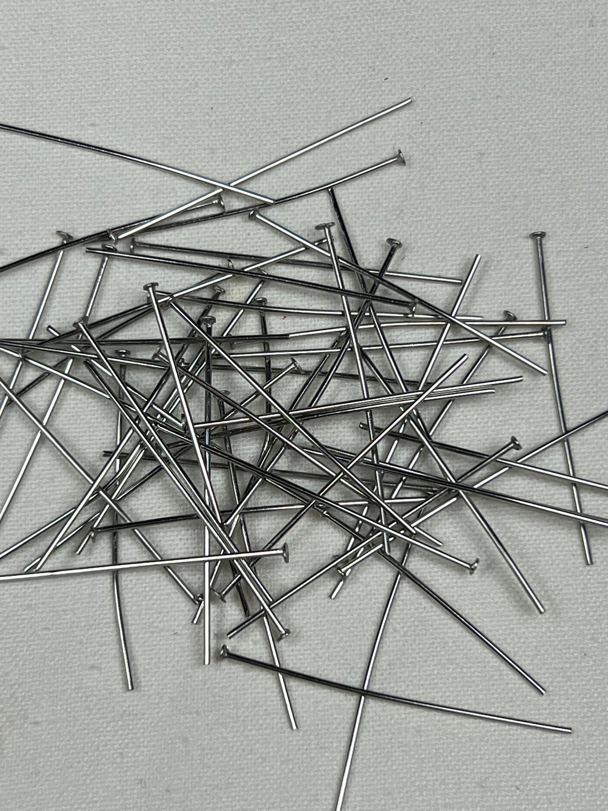 100 30mm 304 Stainless Steel Flat Head Pins