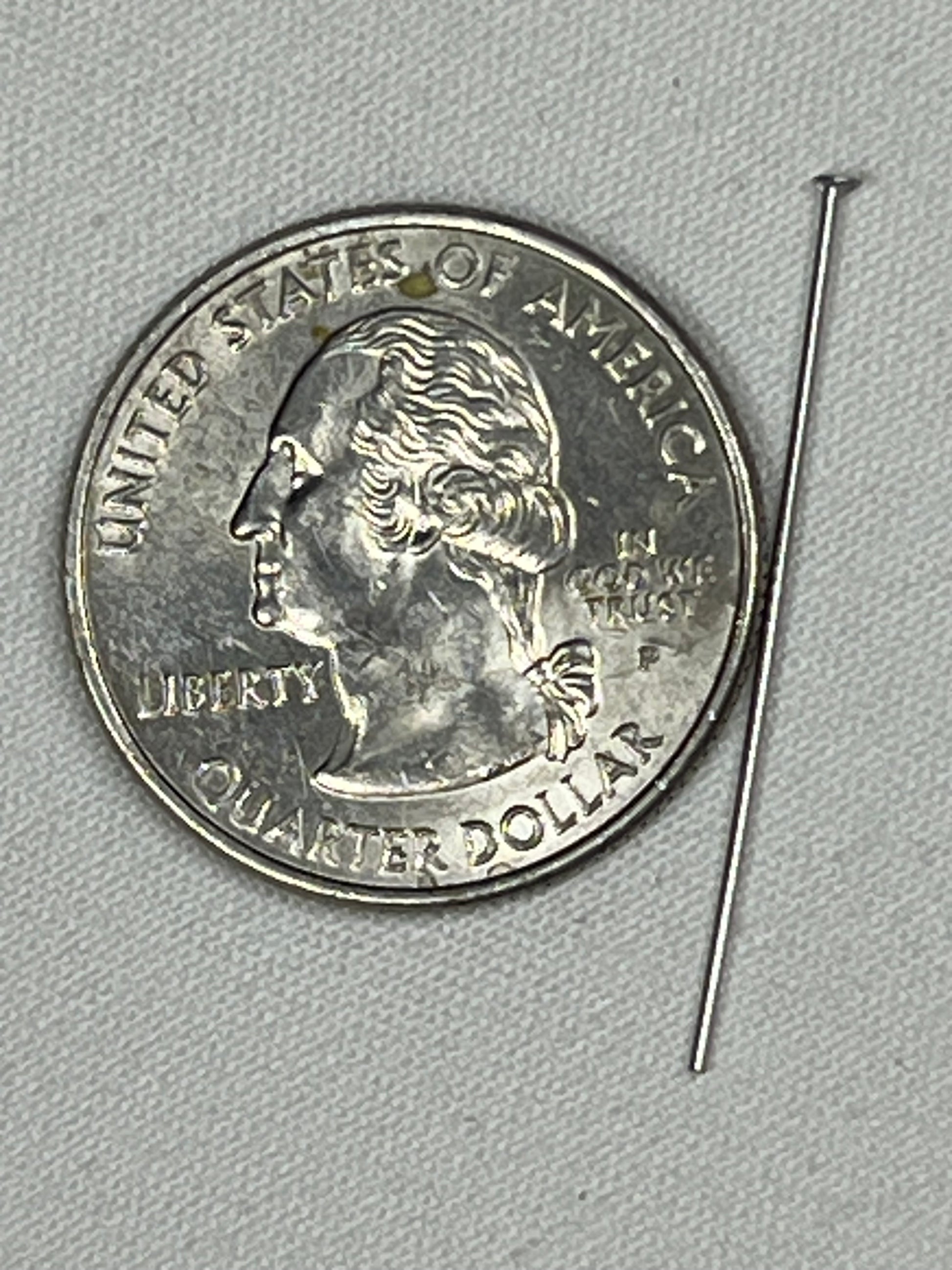 100 30mm 304 Stainless Steel Flat Head Pins