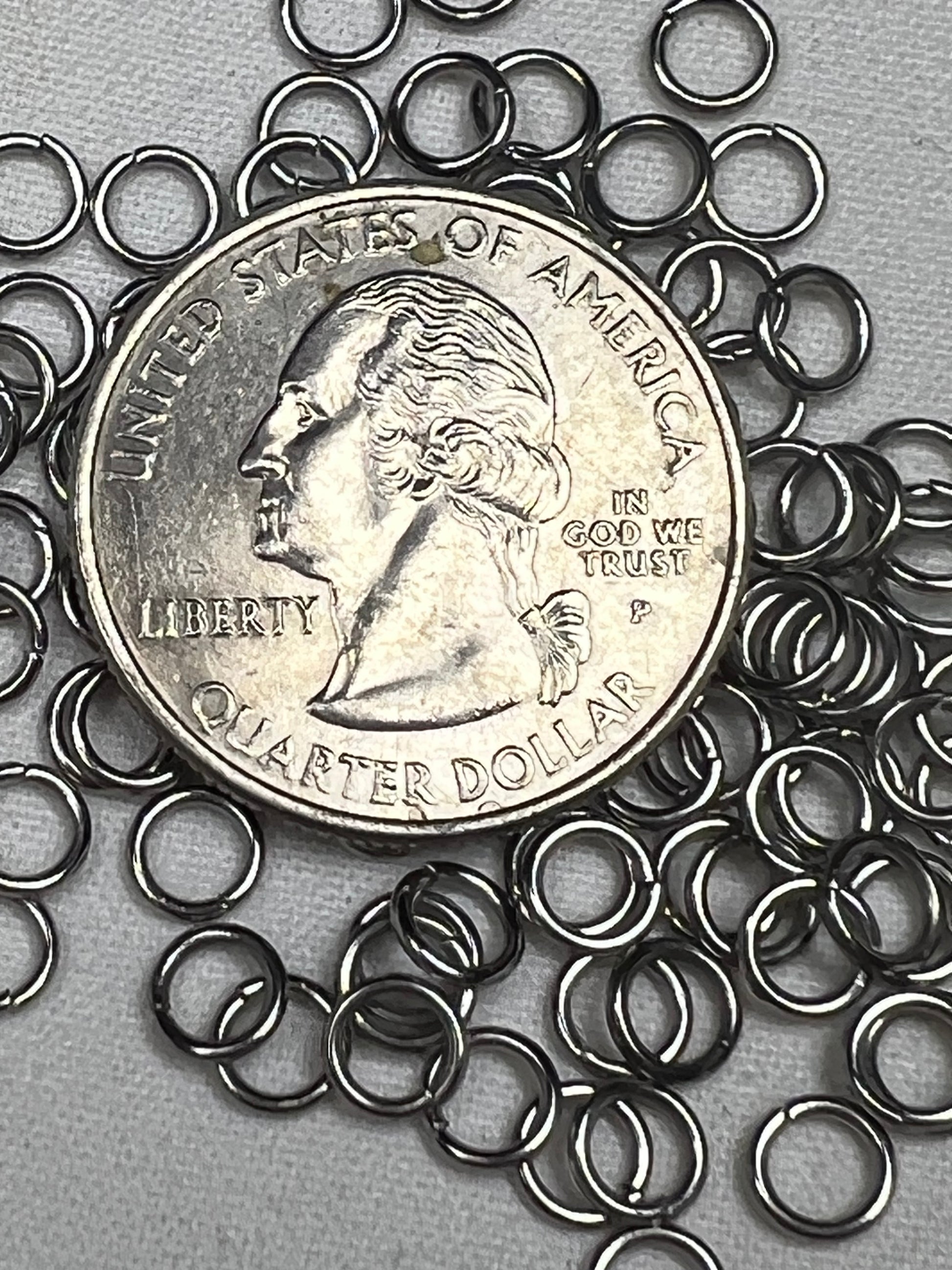 100 5mm 304 Stainless Steel Jump Rings