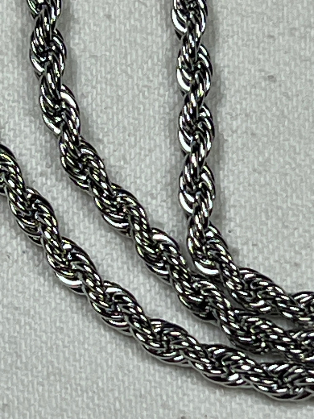 19.5" 304 Stainless Steel Rope Chain Necklace