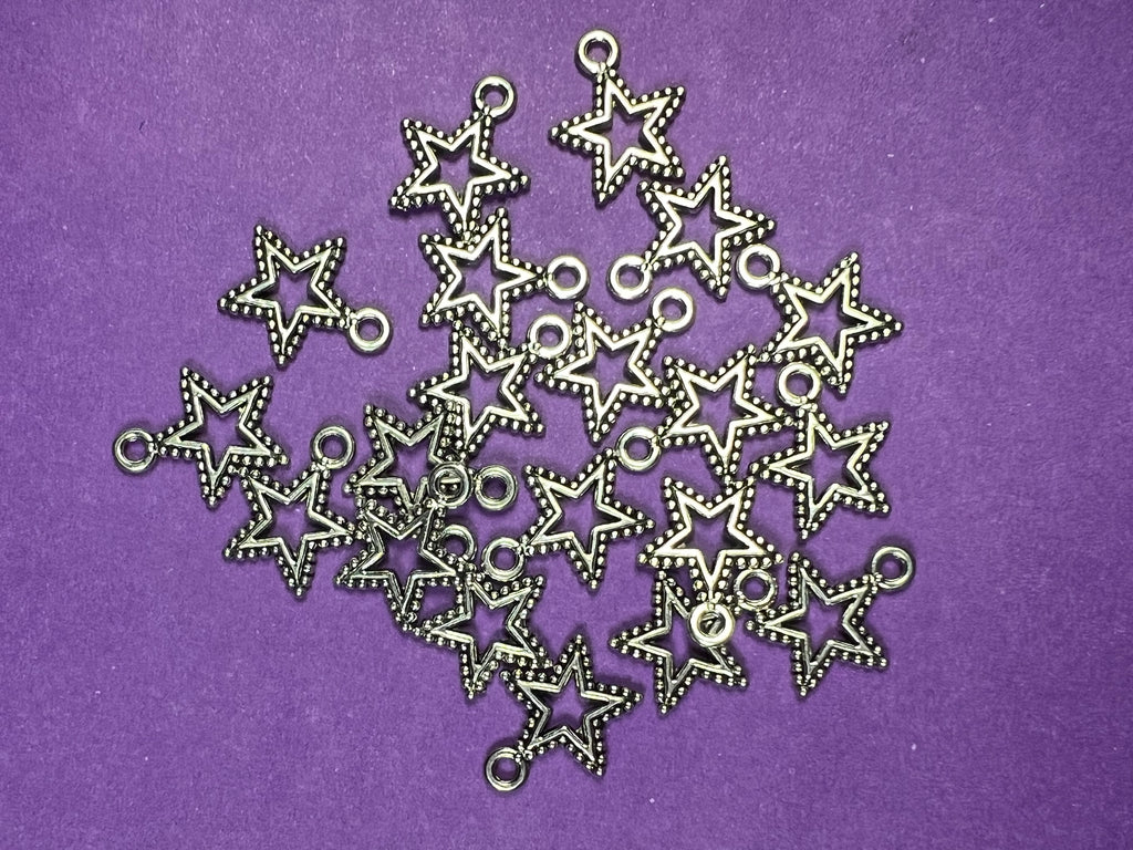 20 Tibetan Style Star Charms/Pendants