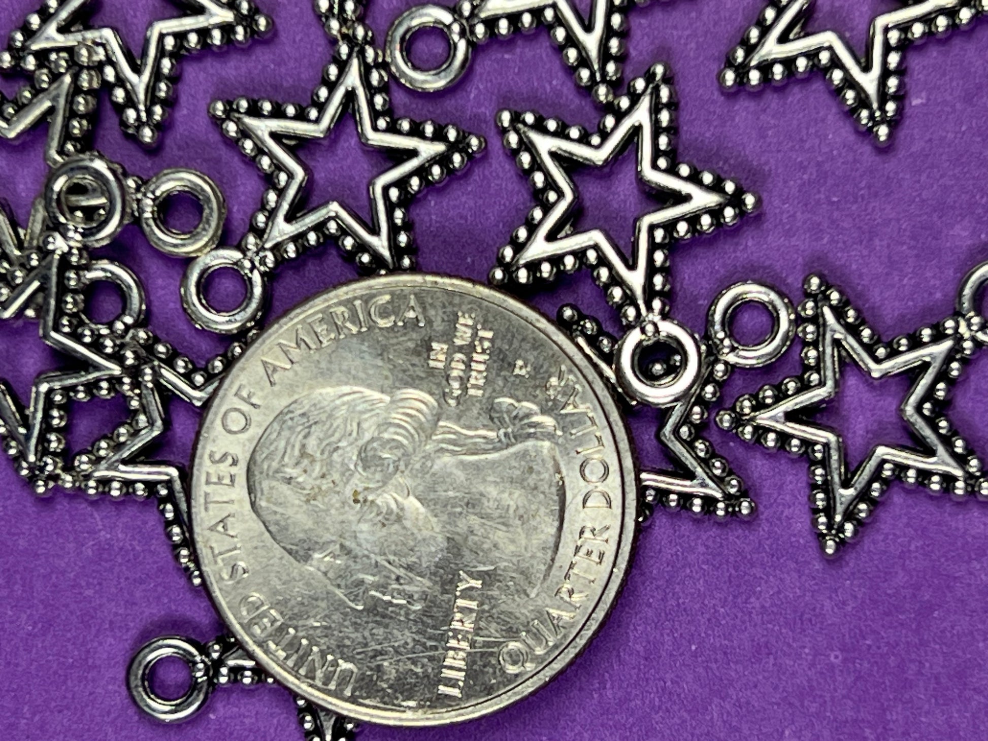 20 Tibetan Style Star Charms/Pendants