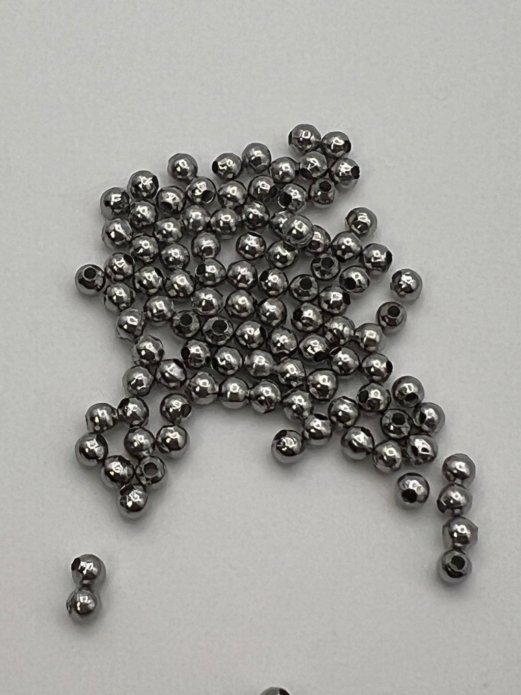 100 3mm 316 Stainless Steel Spacer Beads