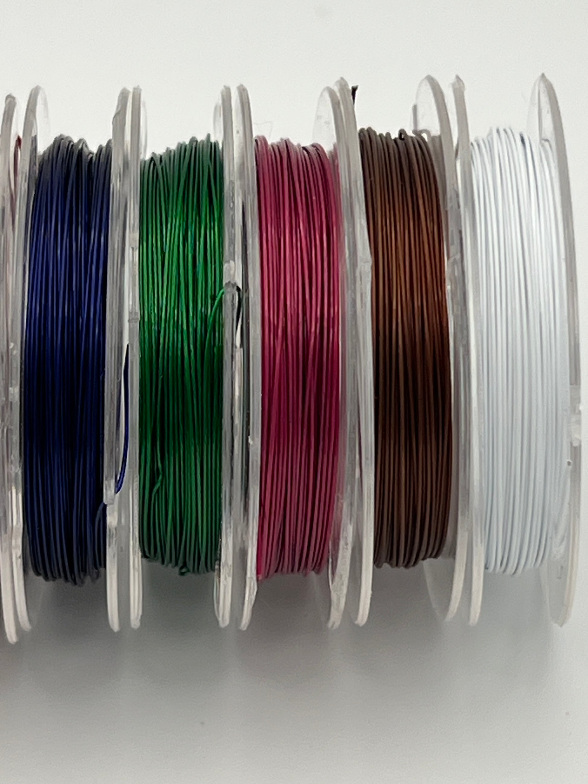 10 Rolls 0.38mm Stainless Steel Tiger Tail Wire 10m/Roll