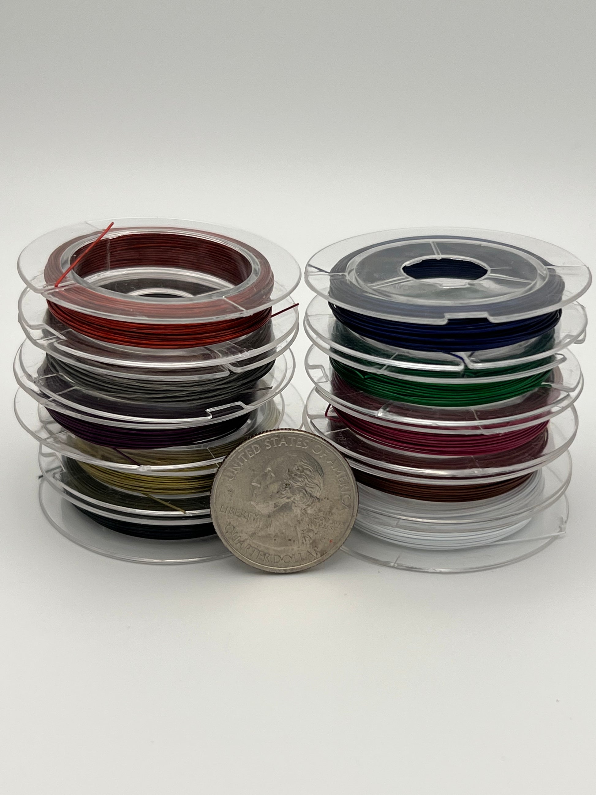 10 Rolls 0.38mm Stainless Steel Tiger Tail Wire 10m/Roll
