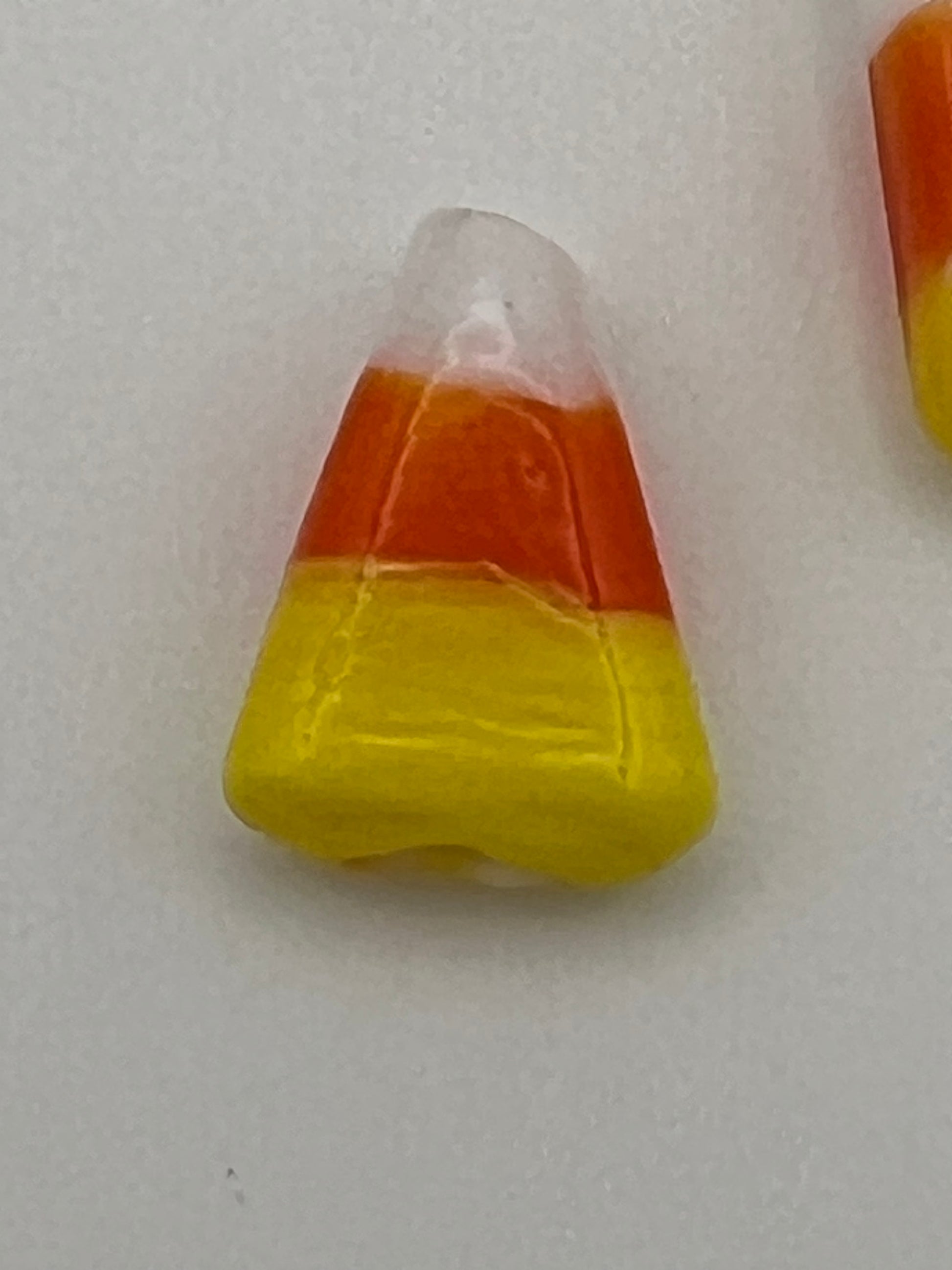 10 Lampwork Glass Halloween Candy Corn Beads