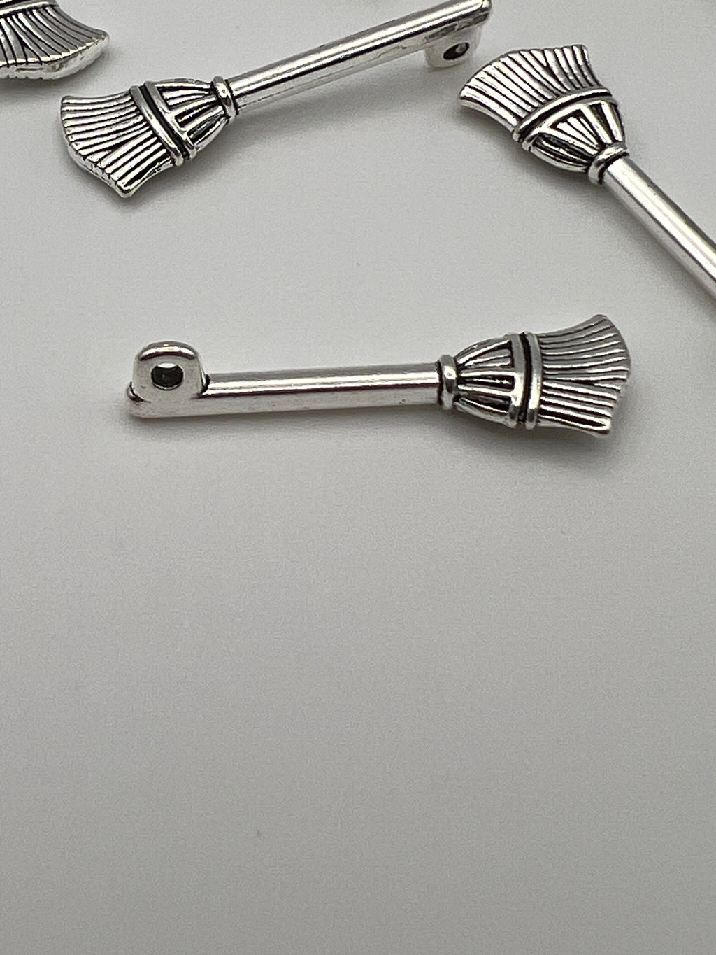 10 Tibetan Style Halloween Witch Hat Pendants