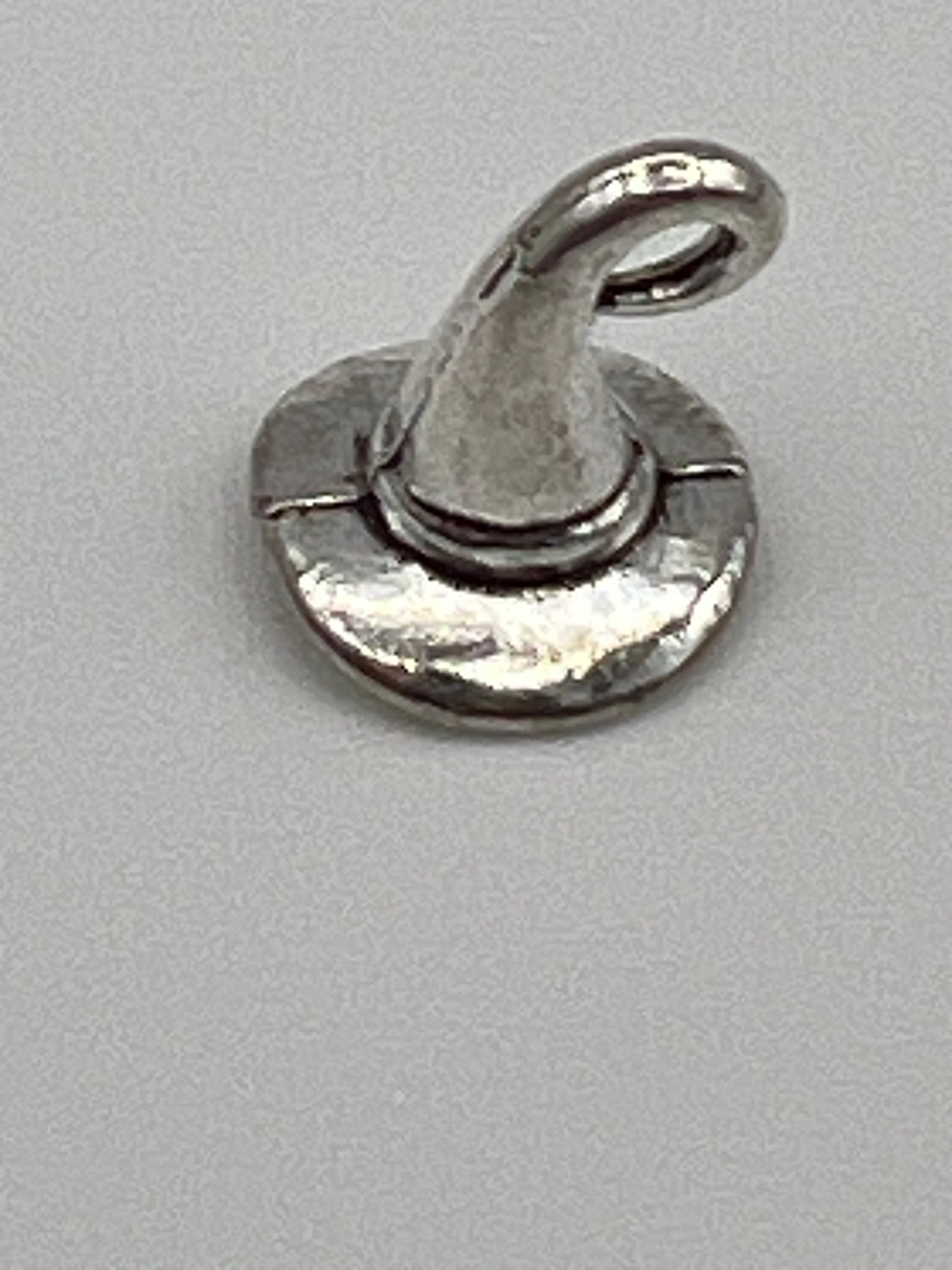 10 Tibetan Style Halloween Witch Hat Pendants