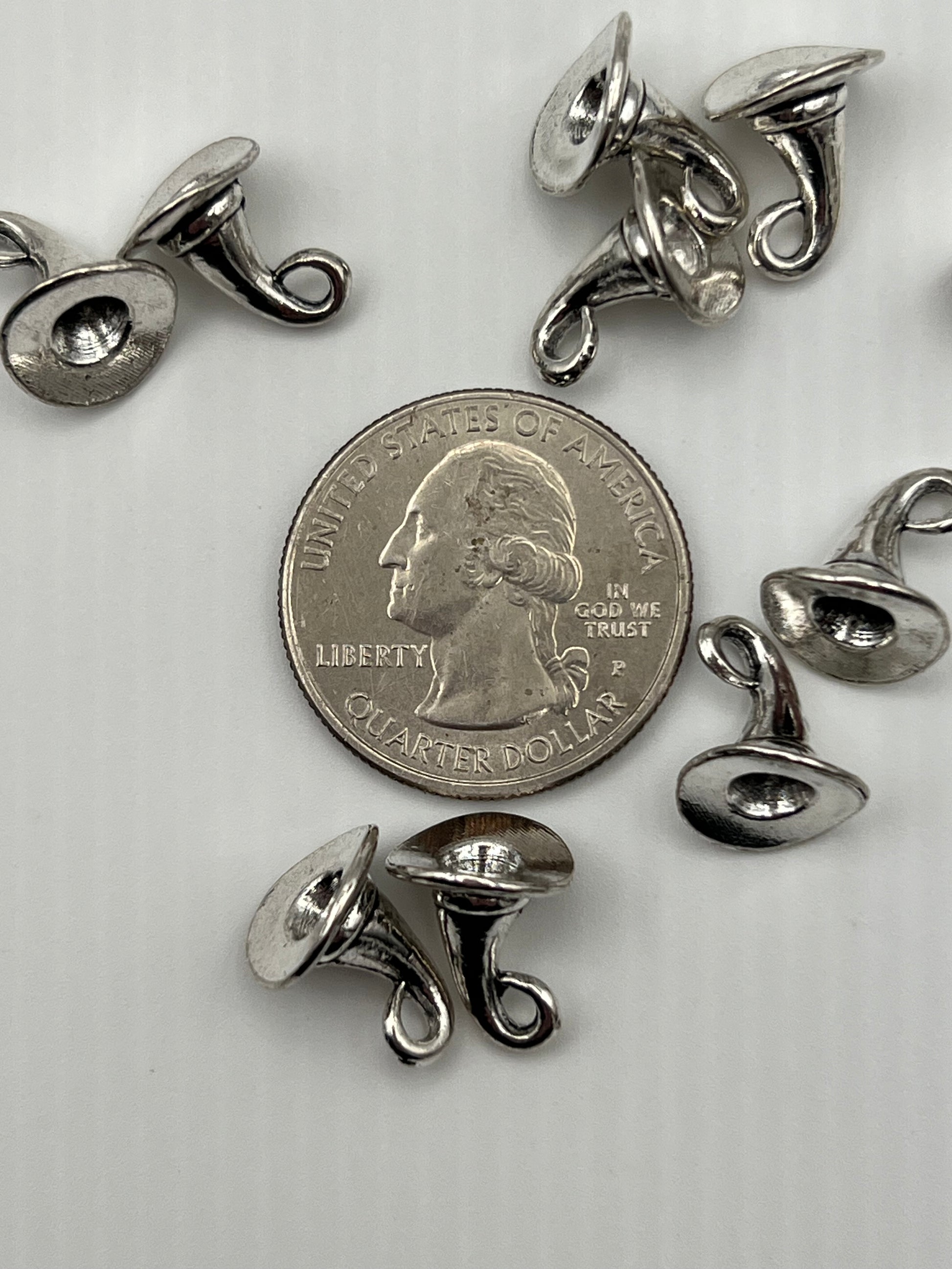 10 Tibetan Style Halloween Witch Hat Pendants