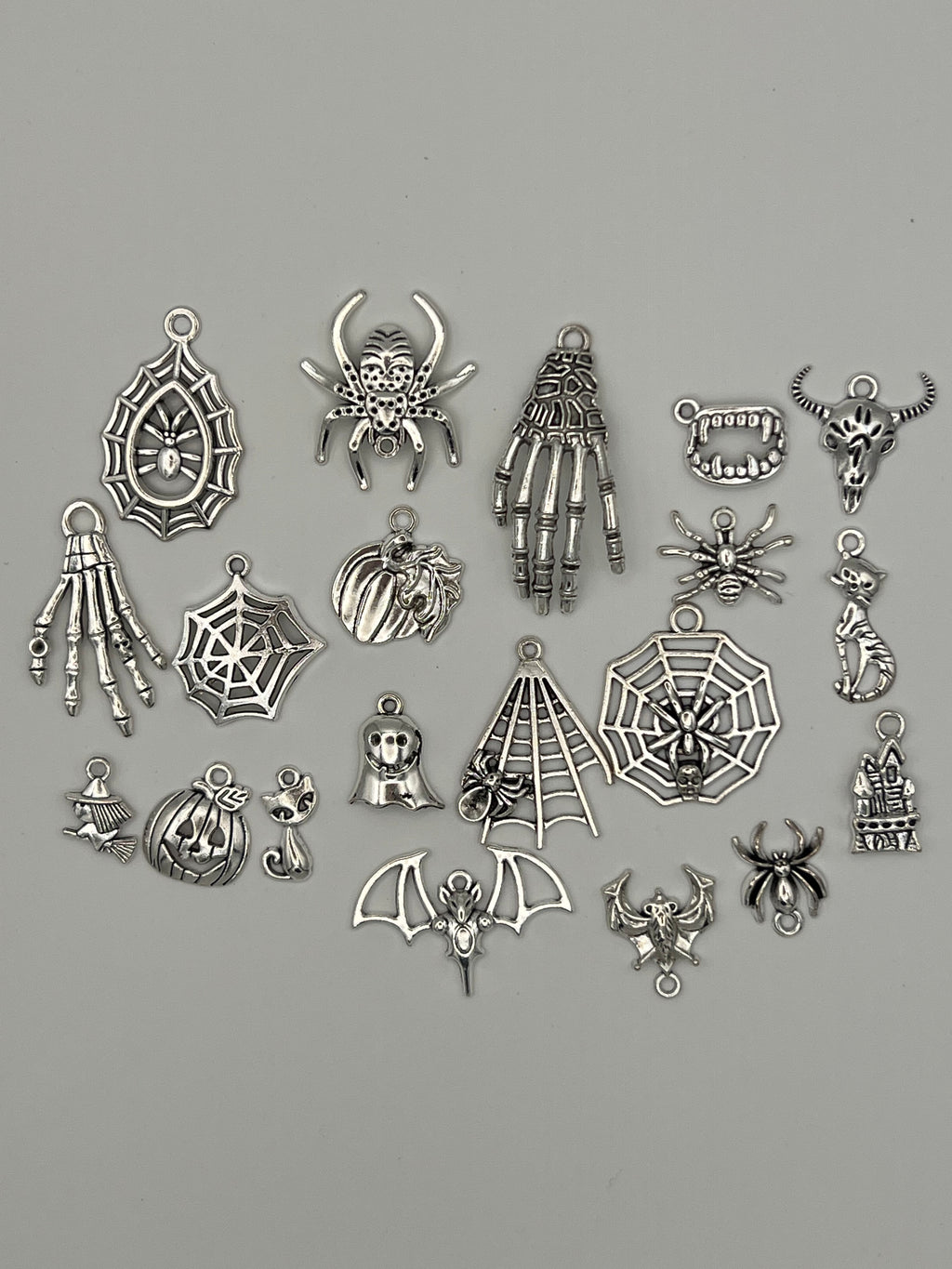 20 Tibetan Style Halloween Pendants/Charms Mixed
