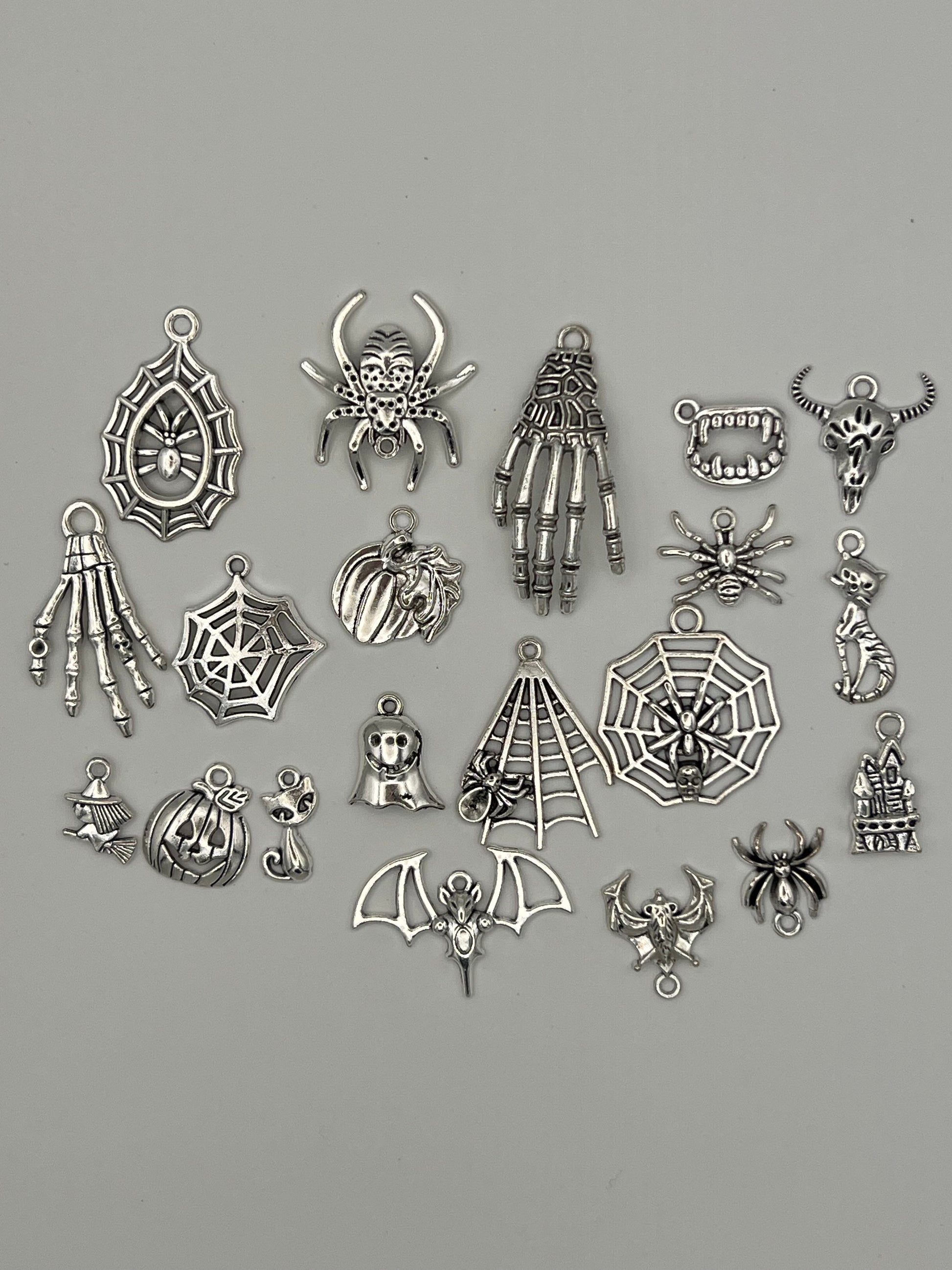 20 Tibetan Style Halloween Pendants/Charms Mixed