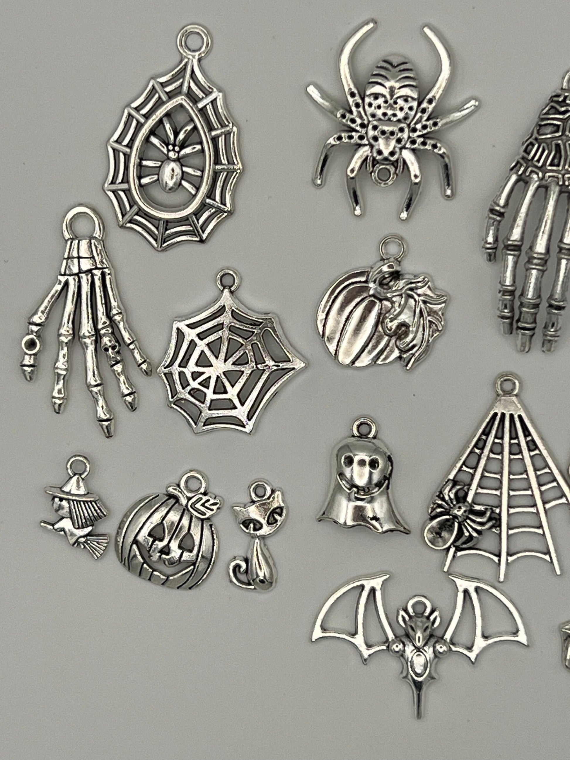 20 Tibetan Style Halloween Pendants/Charms Mixed