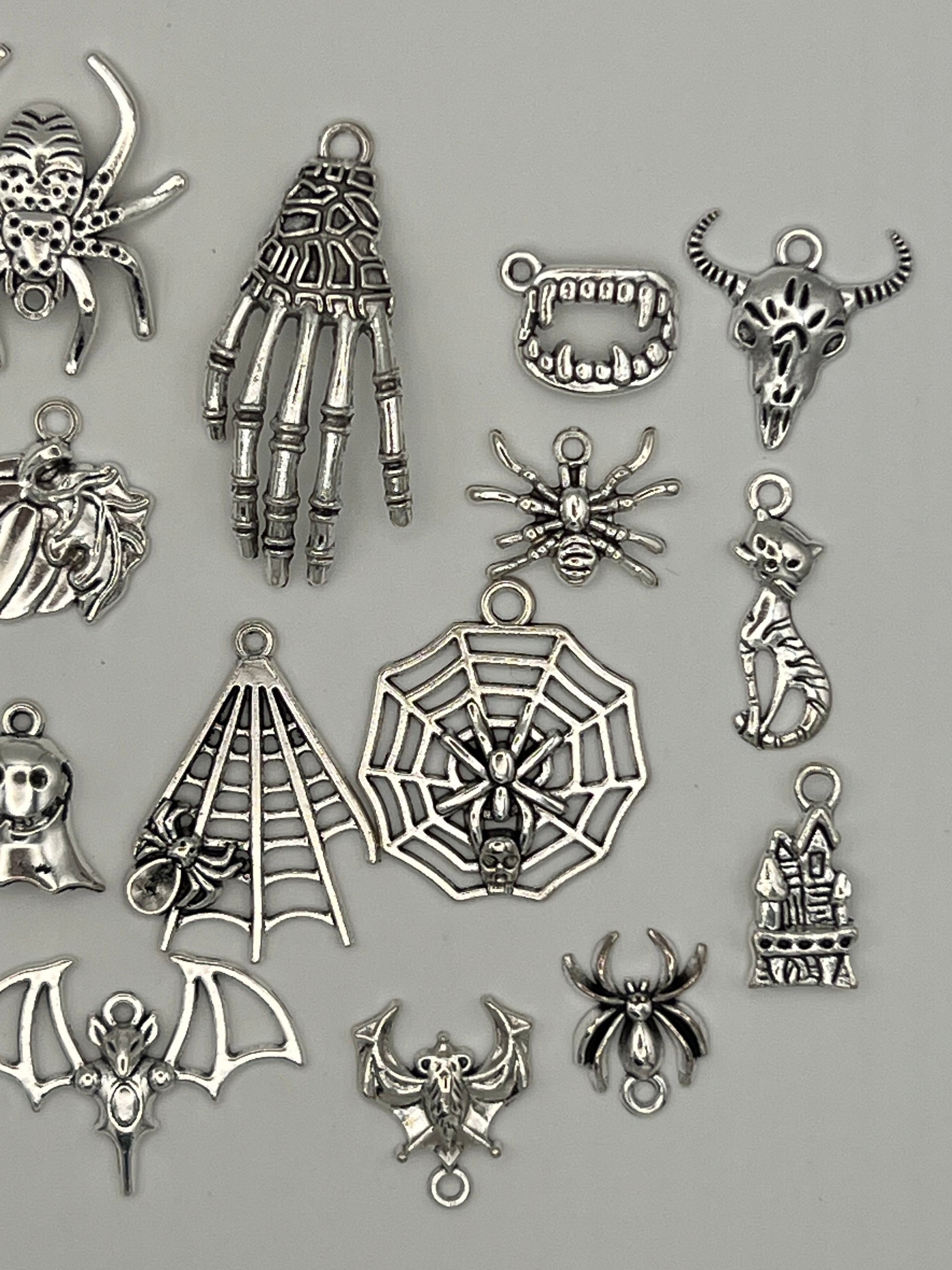 20 Tibetan Style Halloween Pendants/Charms Mixed