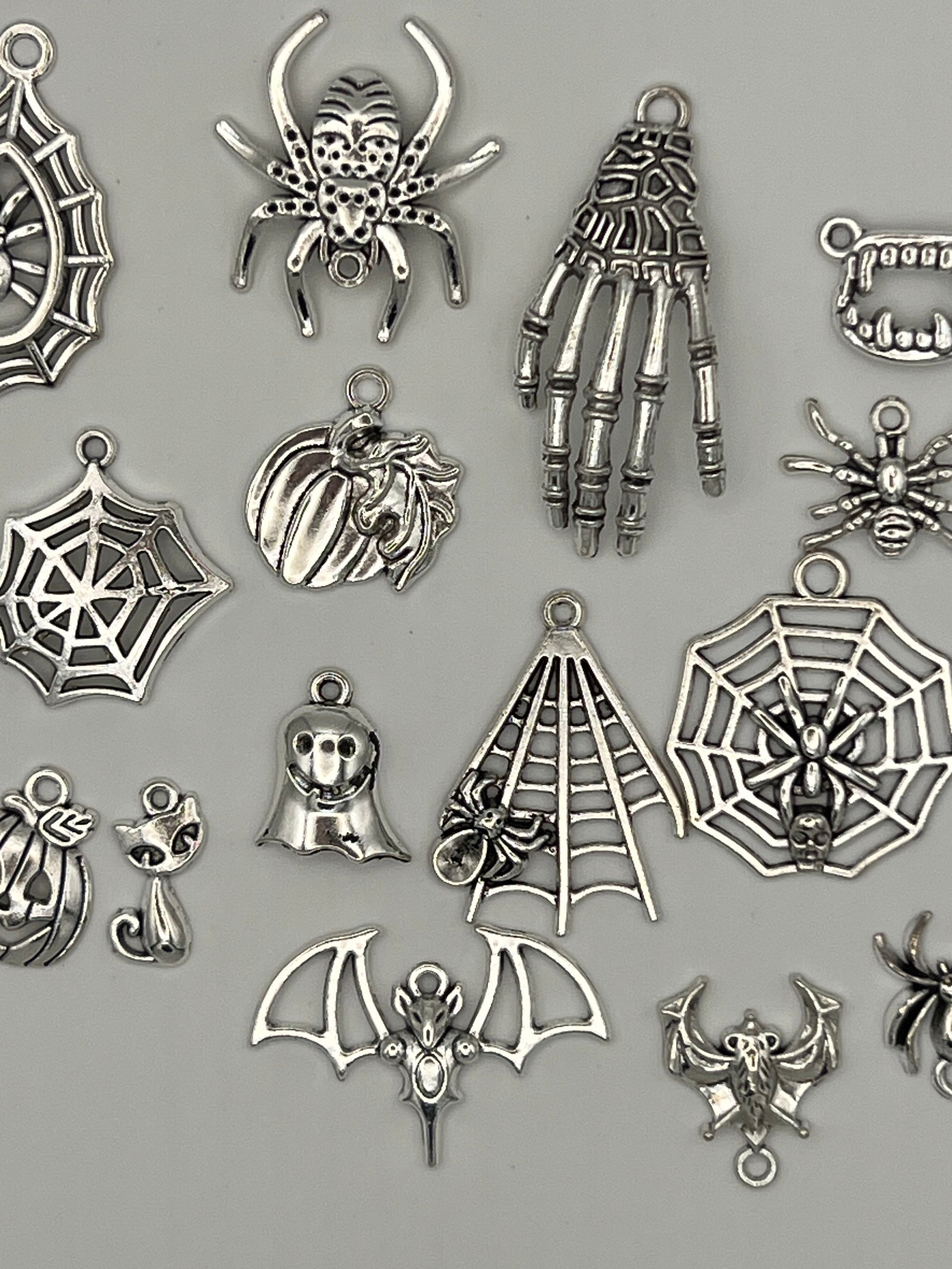 20 Tibetan Style Halloween Pendants/Charms Mixed