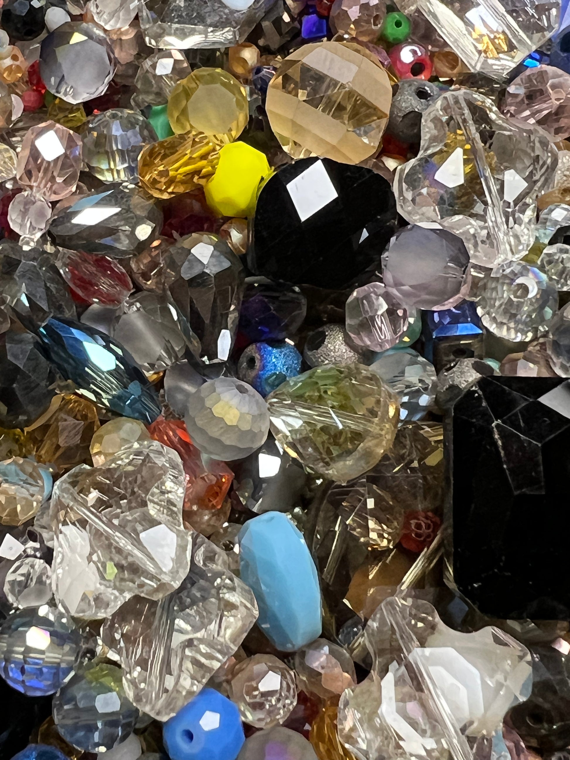 3 oz. Glass Beads Mixed Sizes, Shapes & Colors