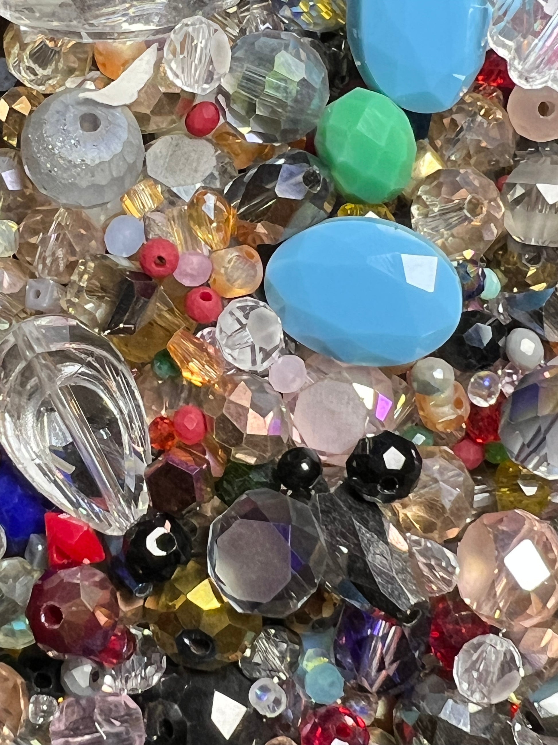 3 oz. Glass Beads Mixed Sizes, Shapes & Colors