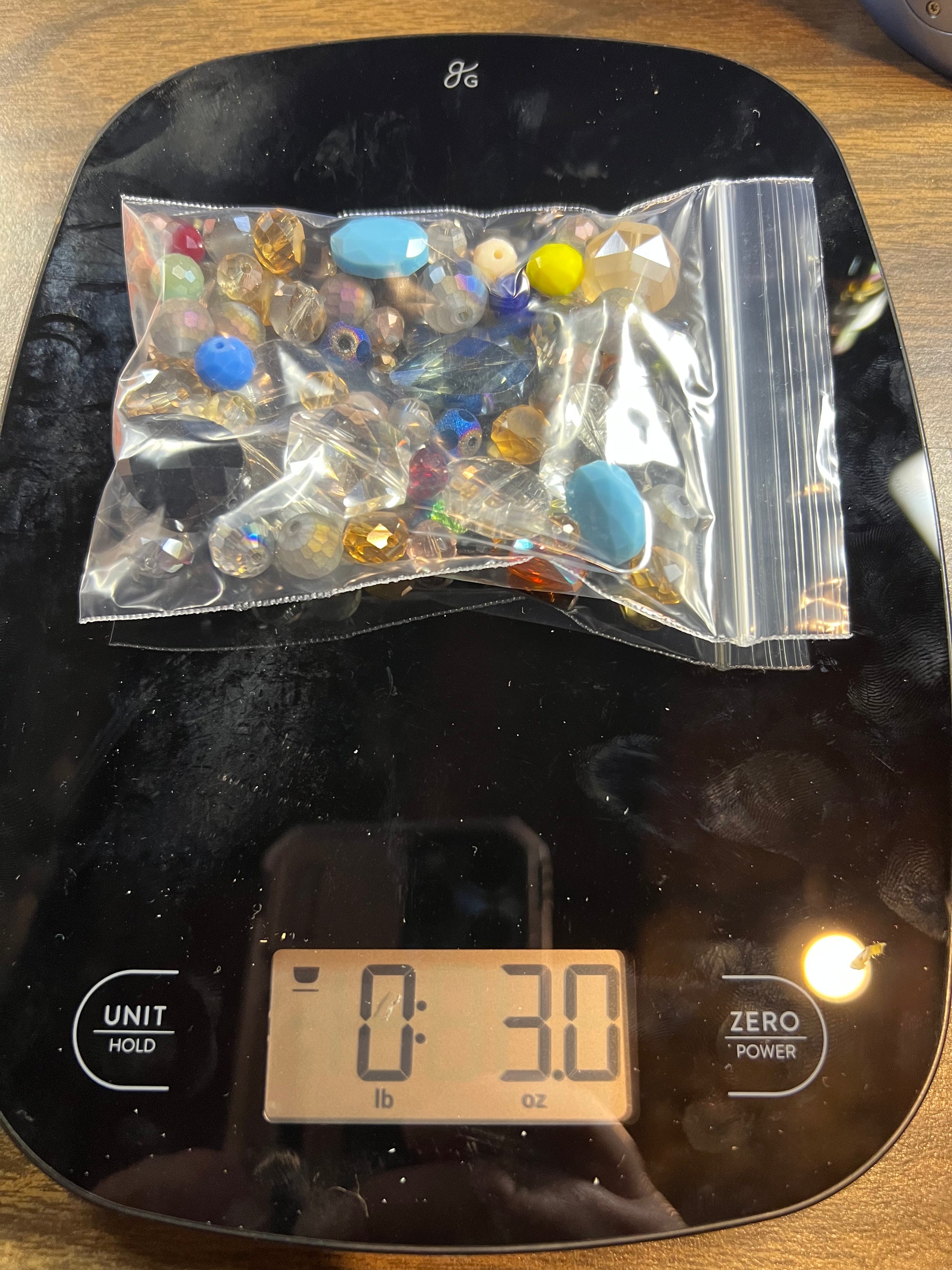 3 oz. Glass Beads Mixed Sizes, Shapes & Colors