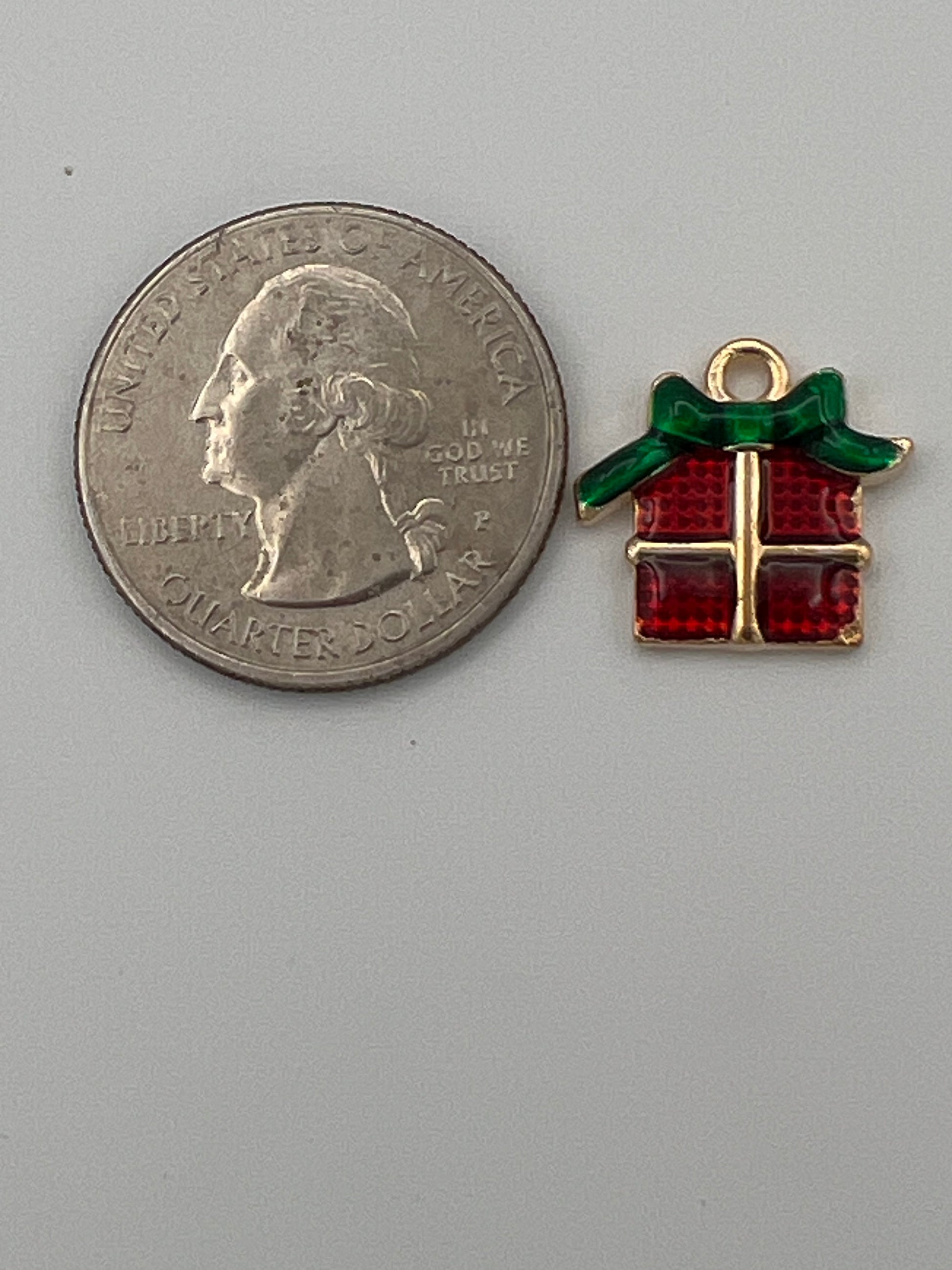 5 Christmas Enamel Pendants/Charms Christmas Gifts