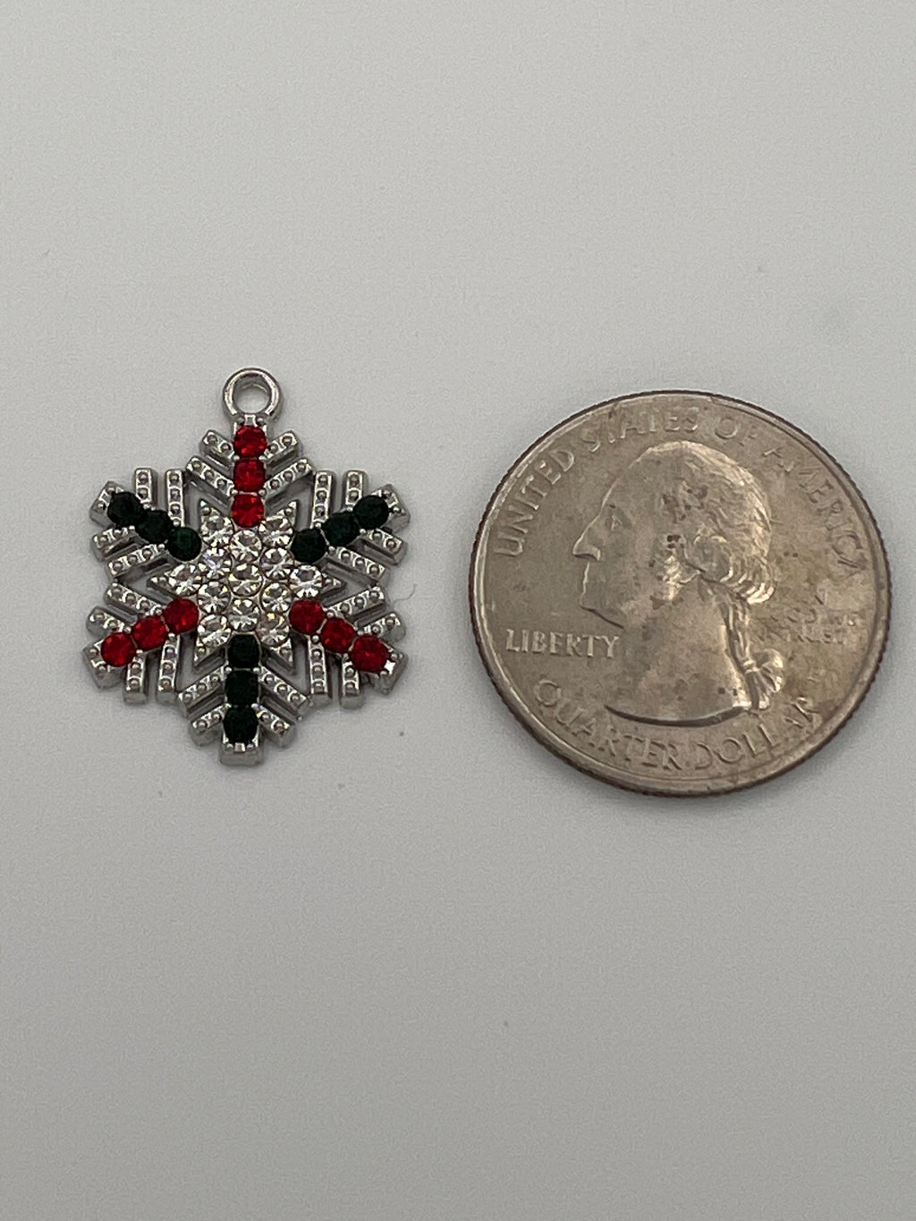 Christmas Rhinestone Pendant Snowflake