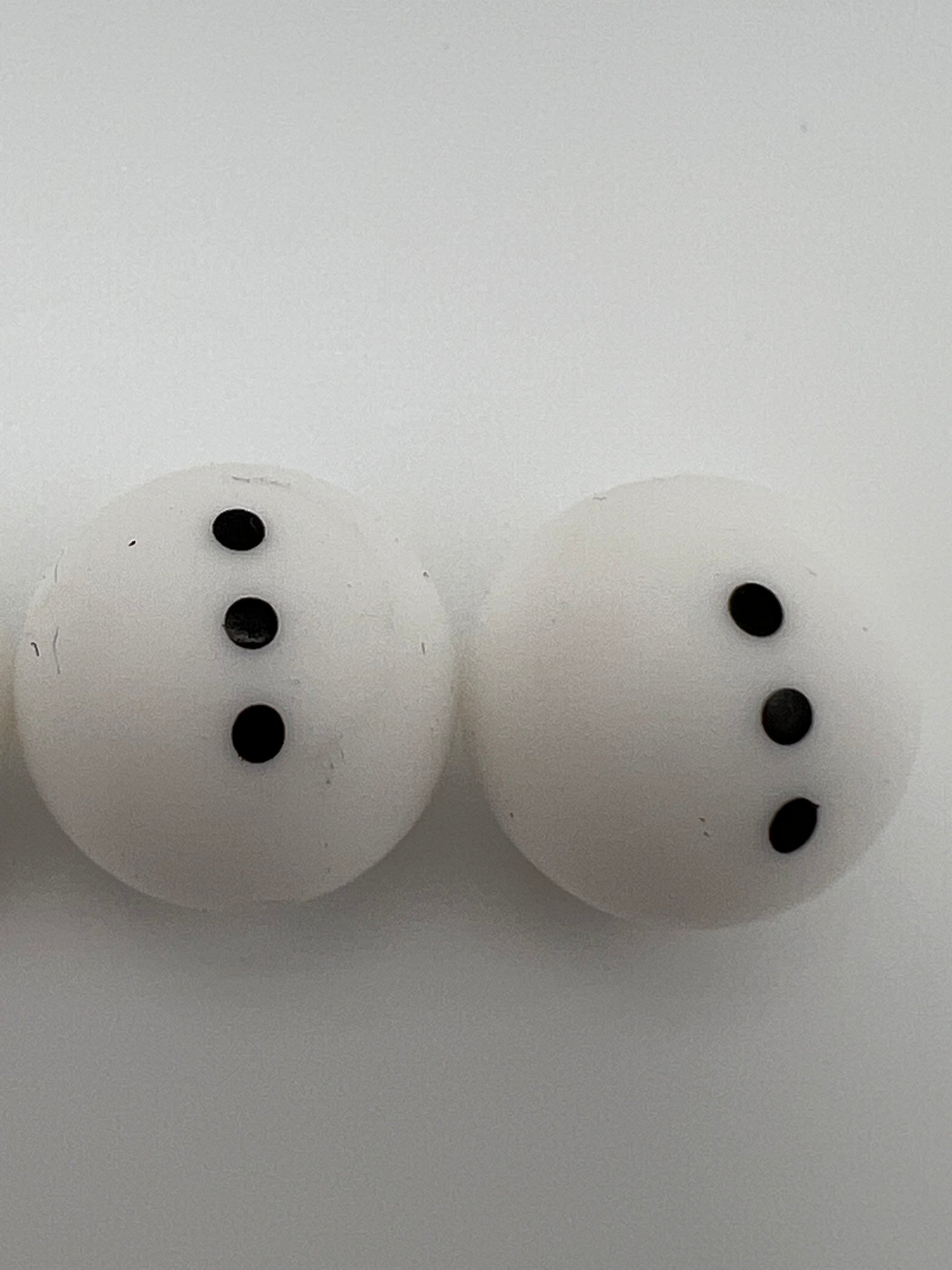 3 Piece 15mm Silicone Snowman Beads