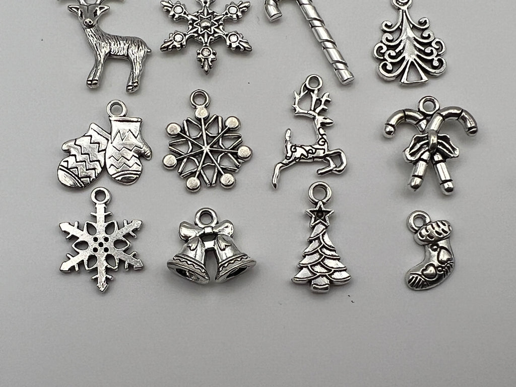 20 Christmas Tibetan Style Mixed Pendants/Charms