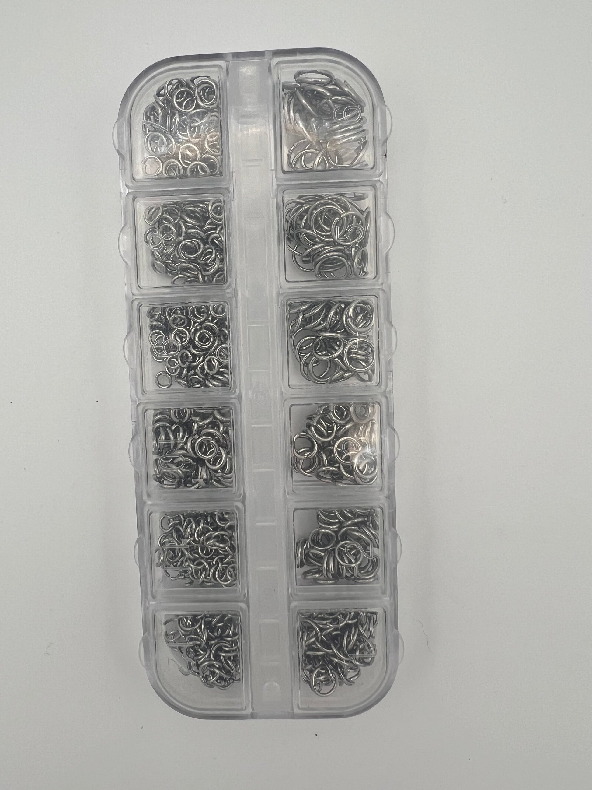 304 Stainless Steel Jump Rings Mixed Sizes 865 Jump Rings