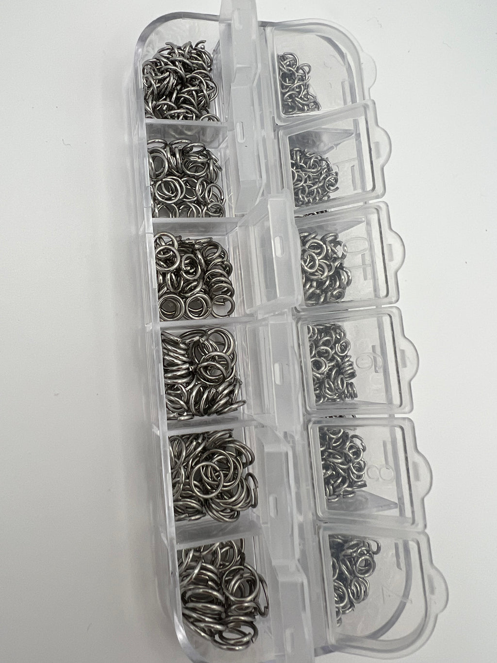 304 Stainless Steel Jump Rings Mixed Sizes 865 Jump Rings