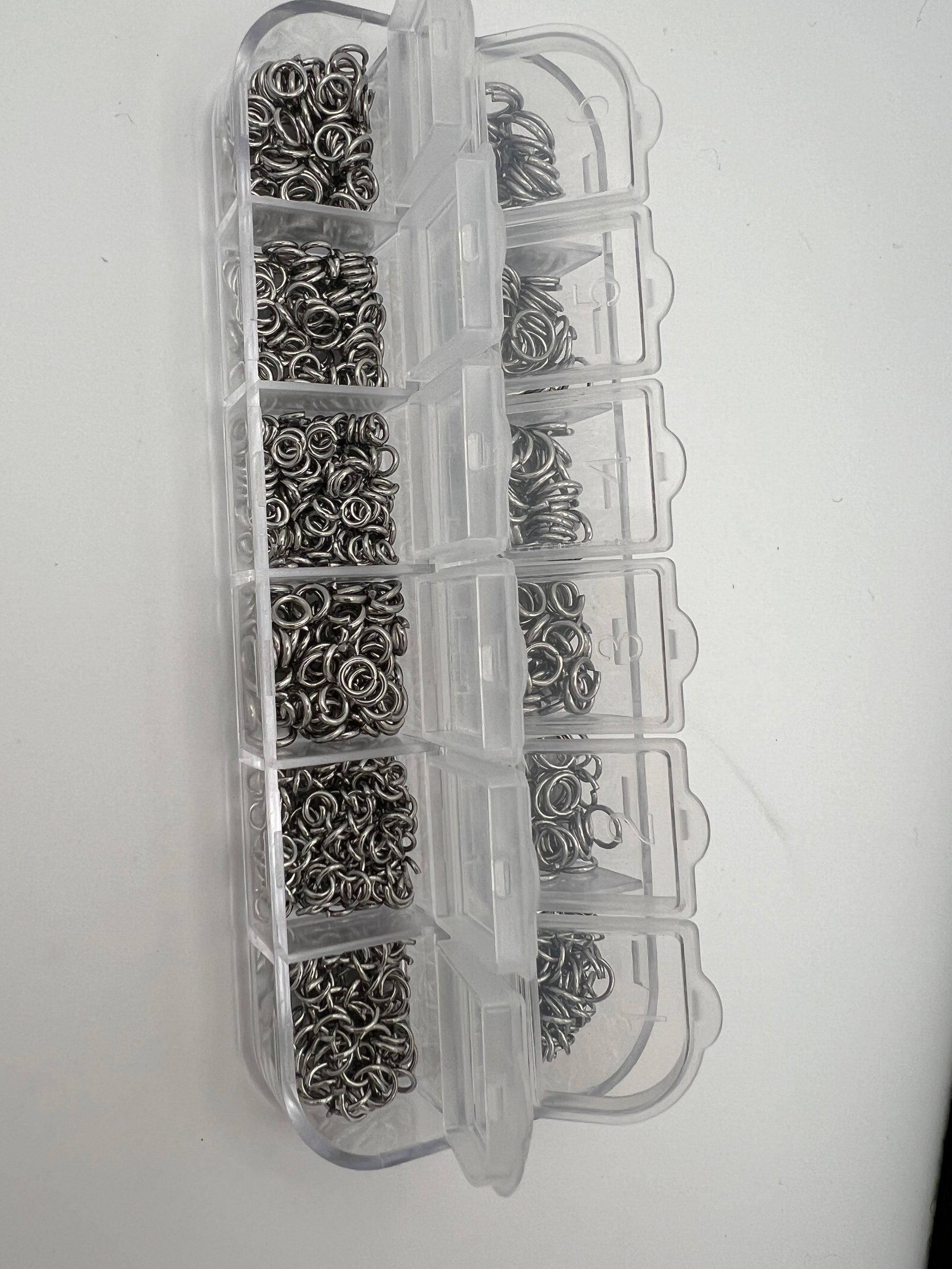 304 Stainless Steel Jump Rings Mixed Sizes 865 Jump Rings