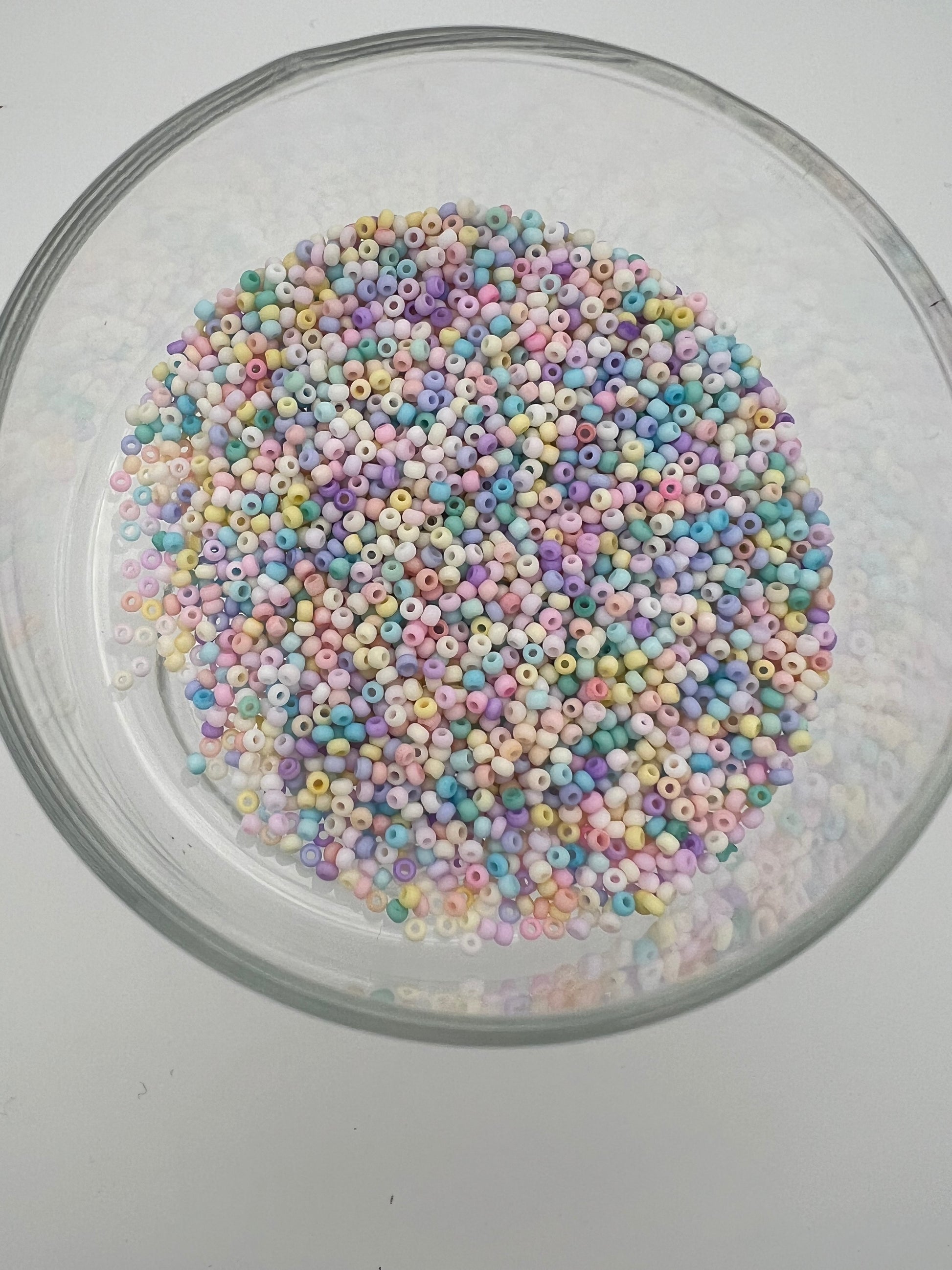 1 oz. 13/0 Opaque Glass Seed Beads Pastels
