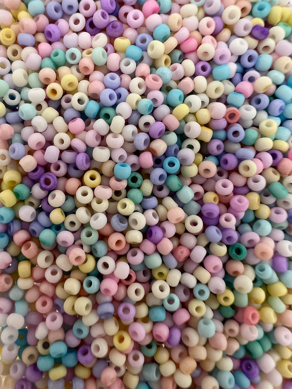 1 oz. 13/0 Opaque Glass Seed Beads Pastels