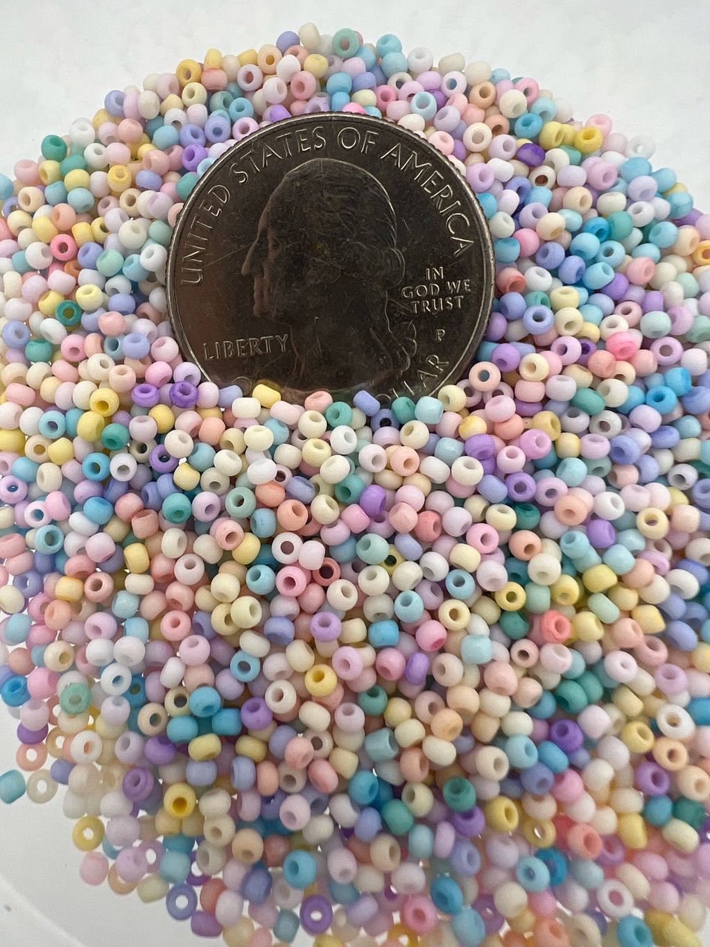1 oz. 13/0 Opaque Glass Seed Beads Pastels