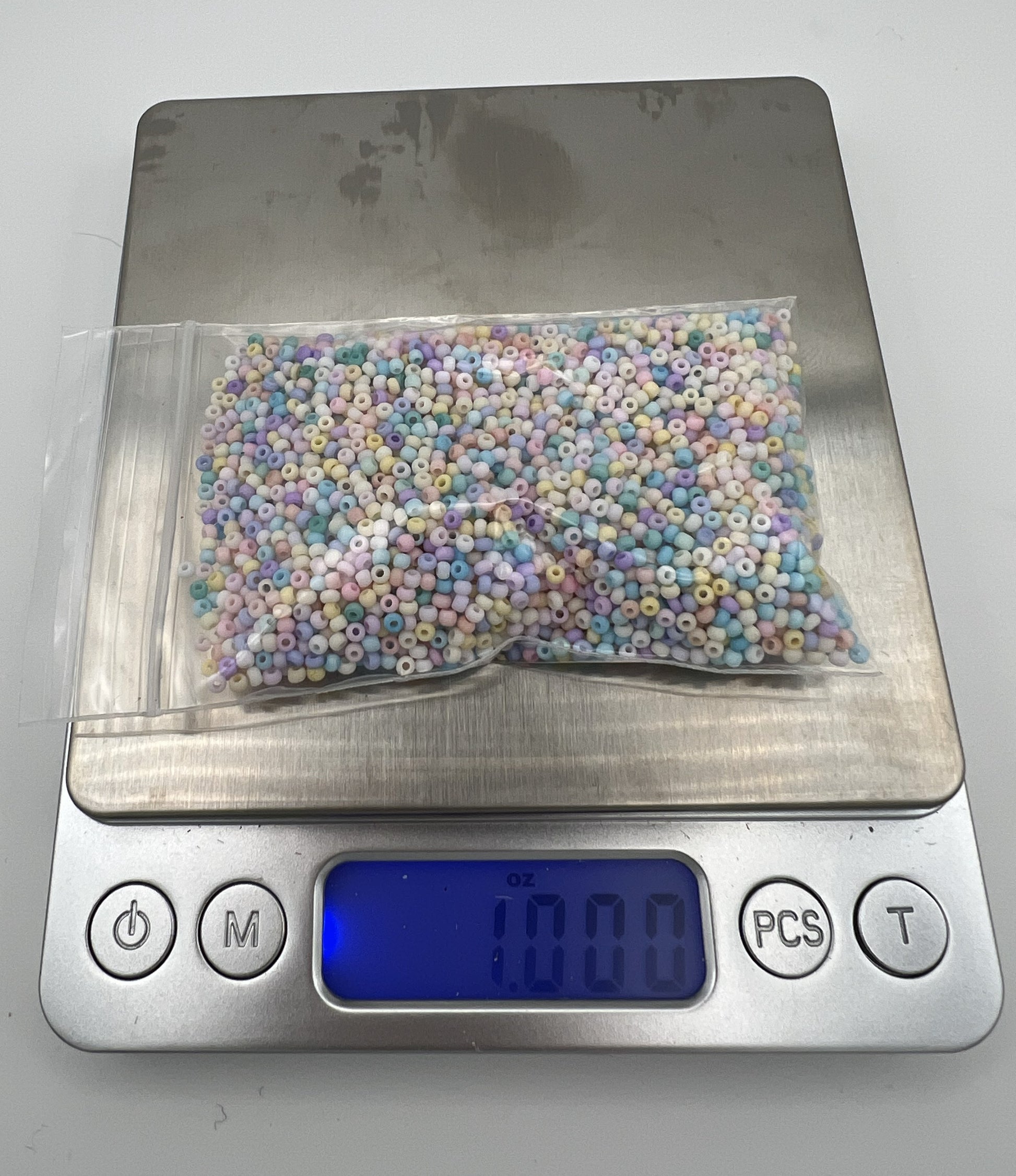 1 oz. 13/0 Opaque Glass Seed Beads Pastels
