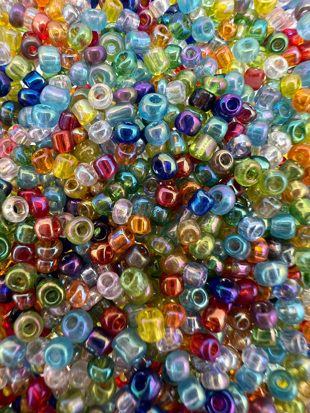 1 oz. 12/0 Glass Seed Beads Rainbow