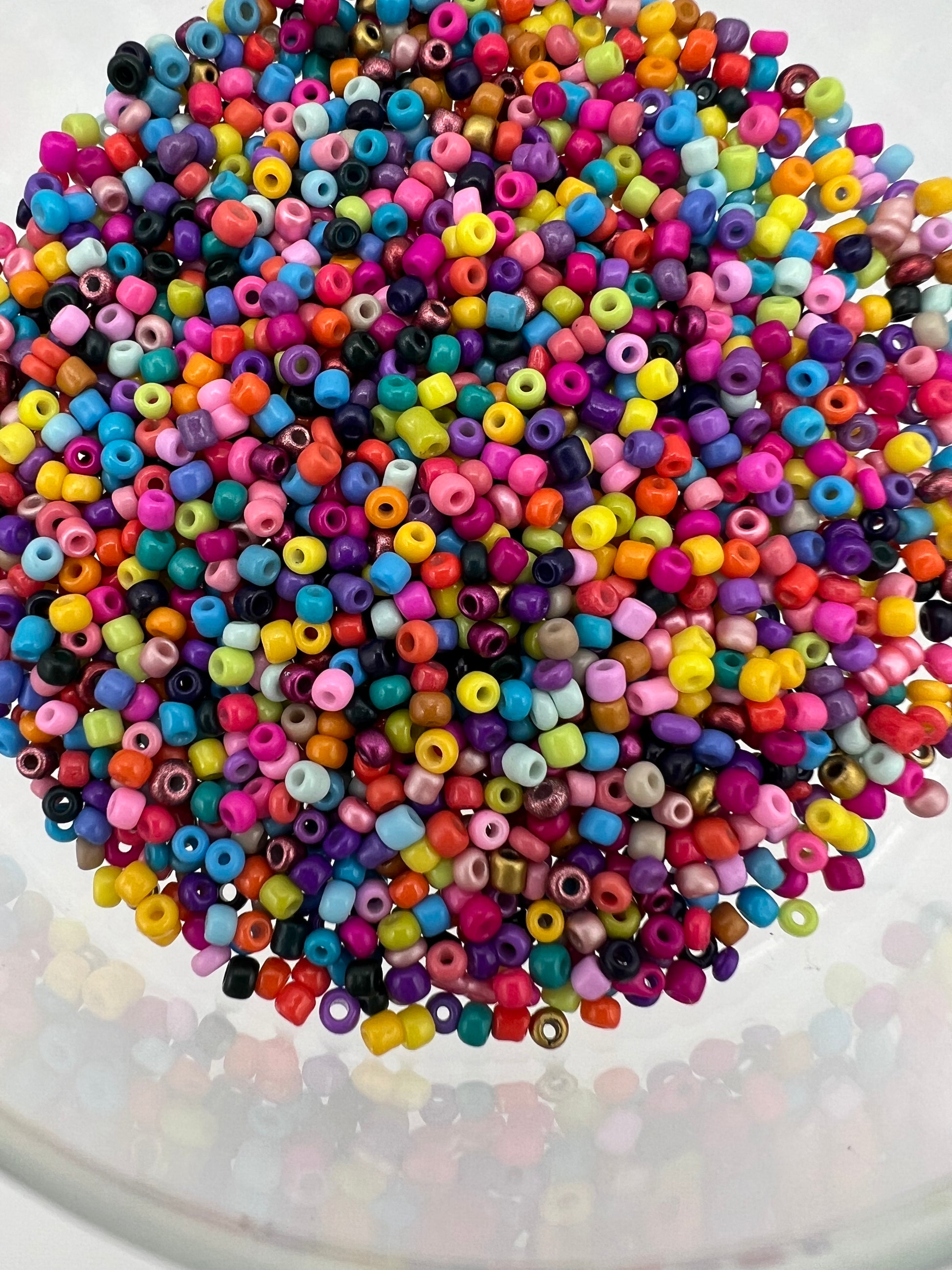1 oz. 12/0 Opaque Glass Seed Beads Bright & Colorful