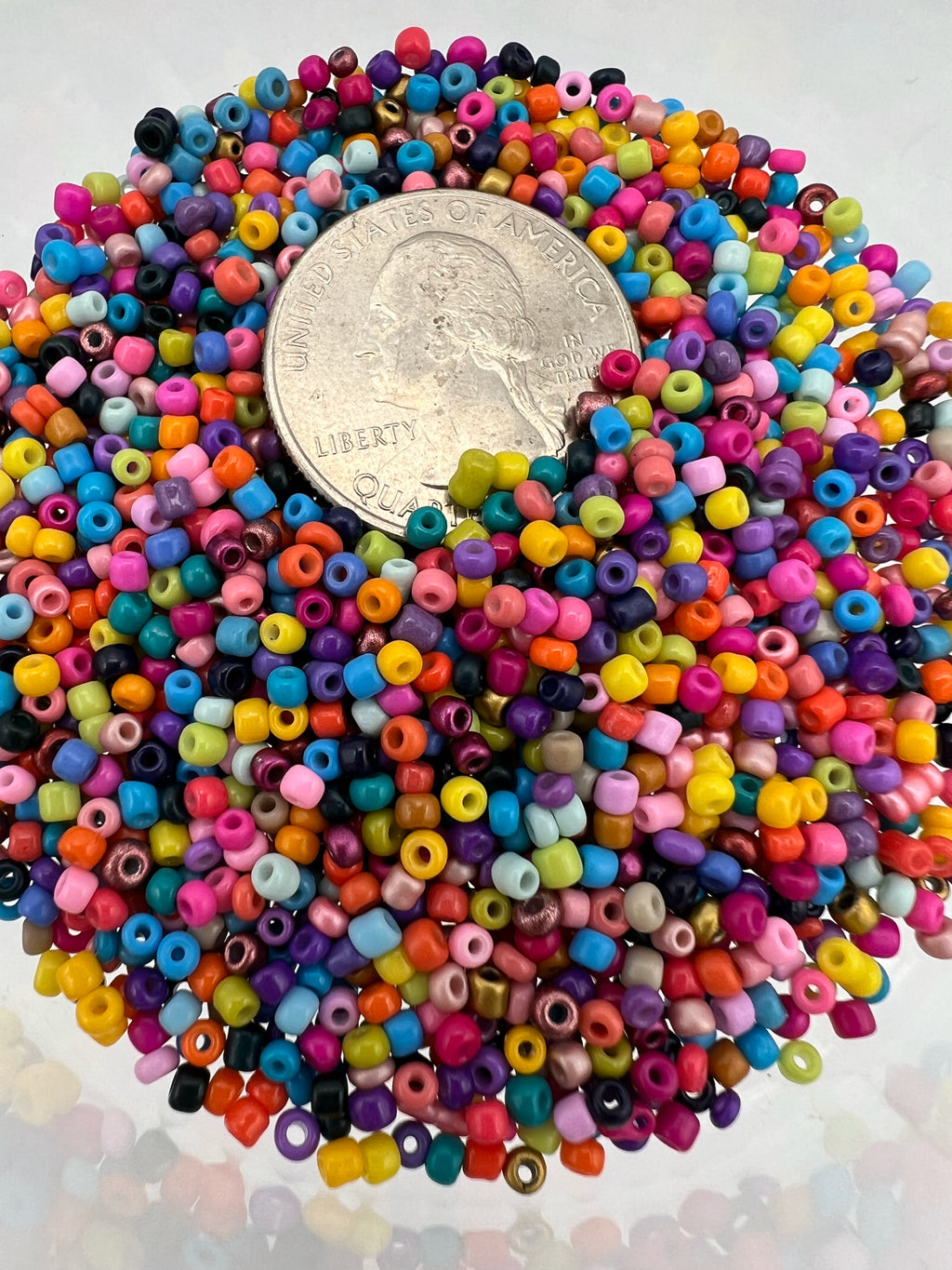1 oz. 12/0 Opaque Glass Seed Beads Bright & Colorful