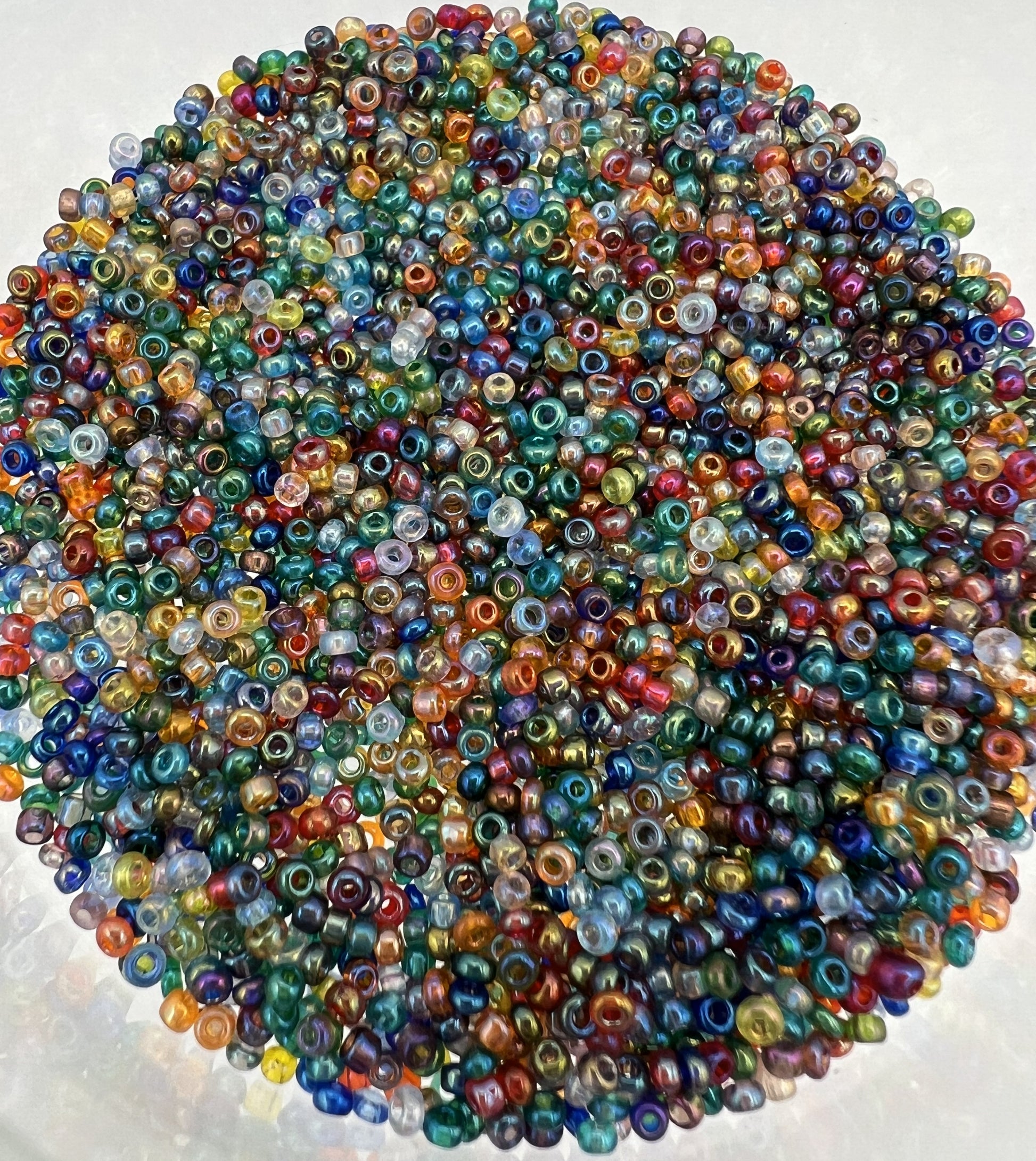 1 oz. 13/0 Glass Seed Beads Dark & Colorful