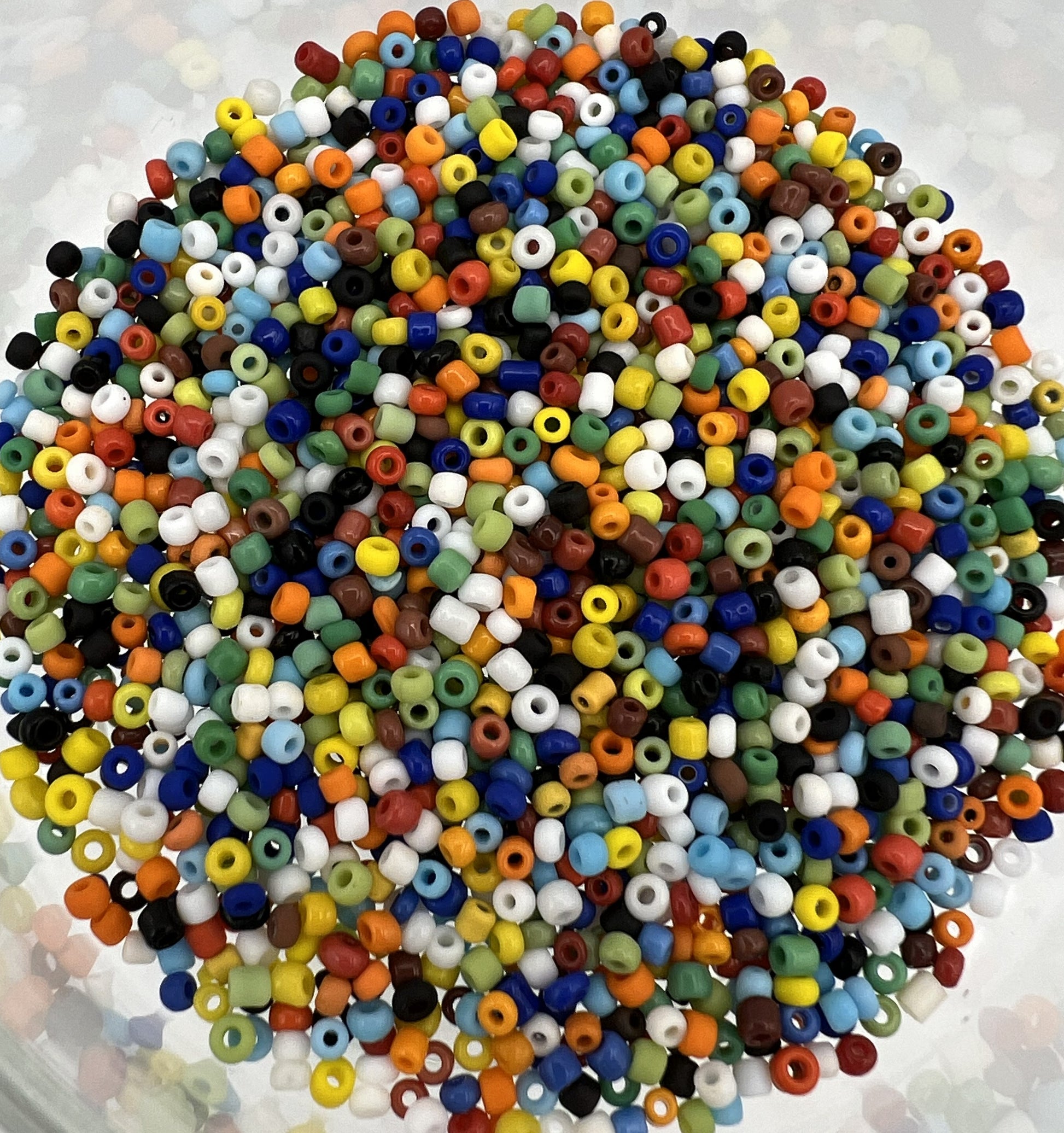 1 oz. 12/0 Opaque Glass Seed Beads Rainbow