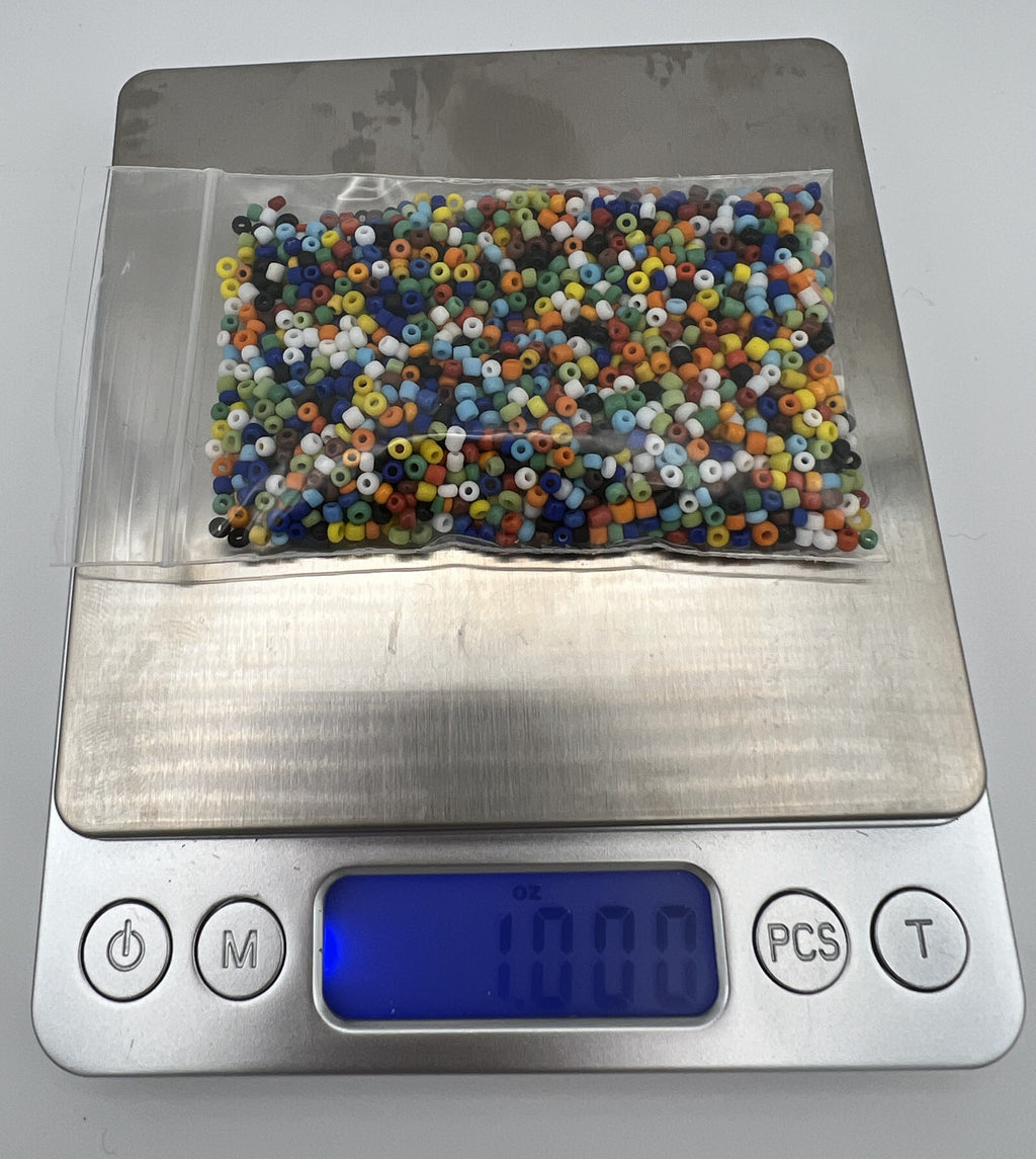 1 oz. 12/0 Opaque Glass Seed Beads Rainbow