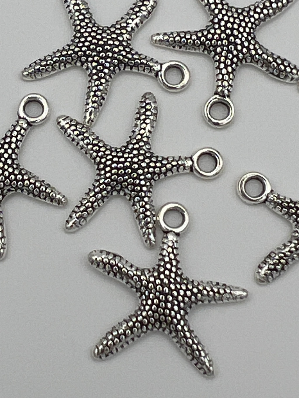10 Tibetan Style Starfish Pendants/Charms