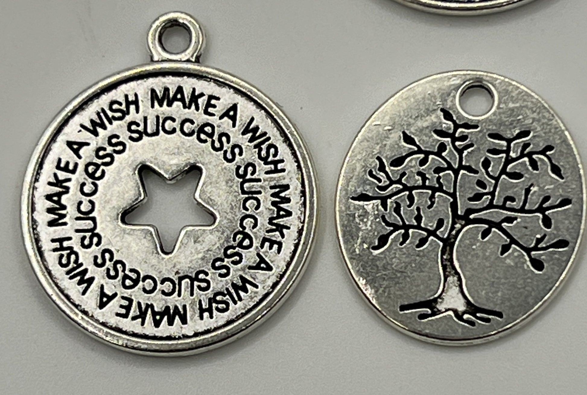 25 Tibetan Style Pendants-Inspirational Quotes Mixed