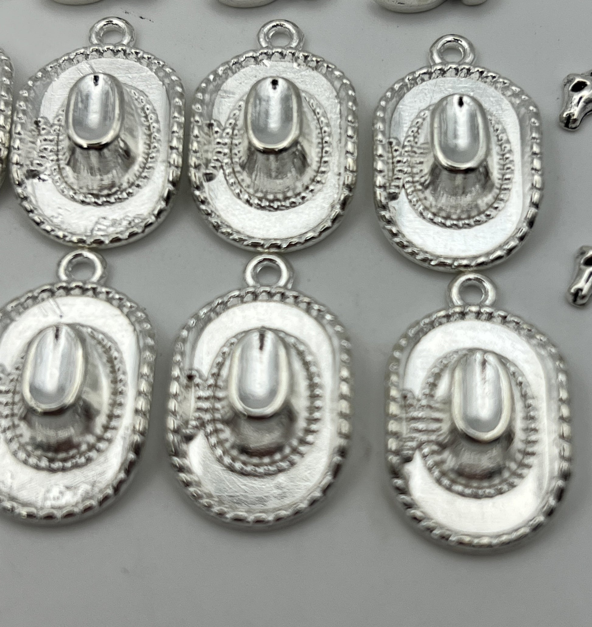 30 pc. Tibetan Style Antique Silver Western Style Pendants - Boots, Hats & Horses