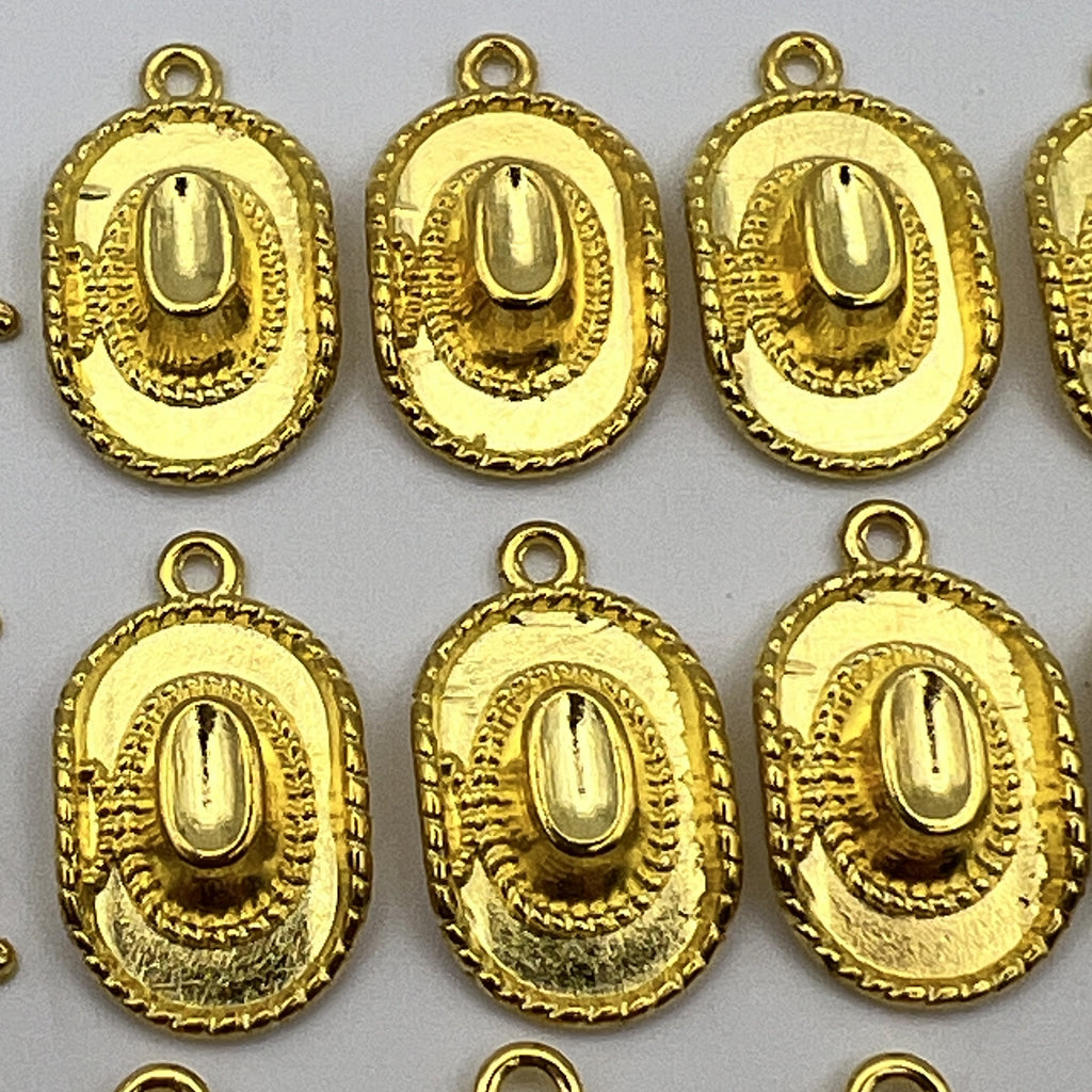 30 pc. Tibetan Style Golden Western Pendants - Hats, Boots & Horses