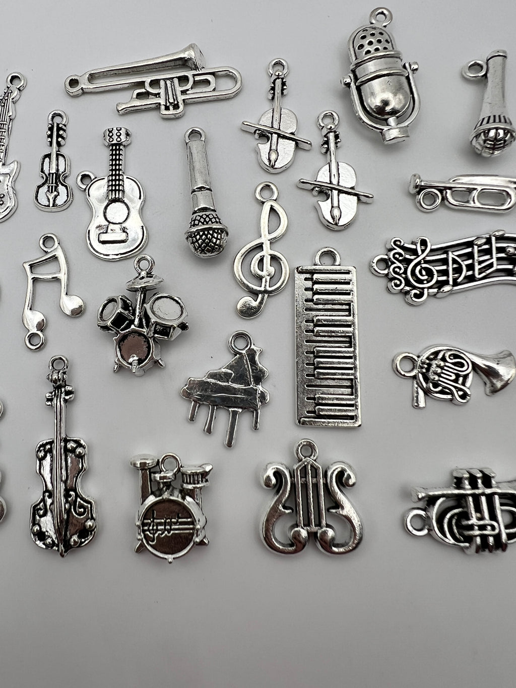 Tibetan Style Pendants/Charms Mixed Musical Instruments, 30 pc.