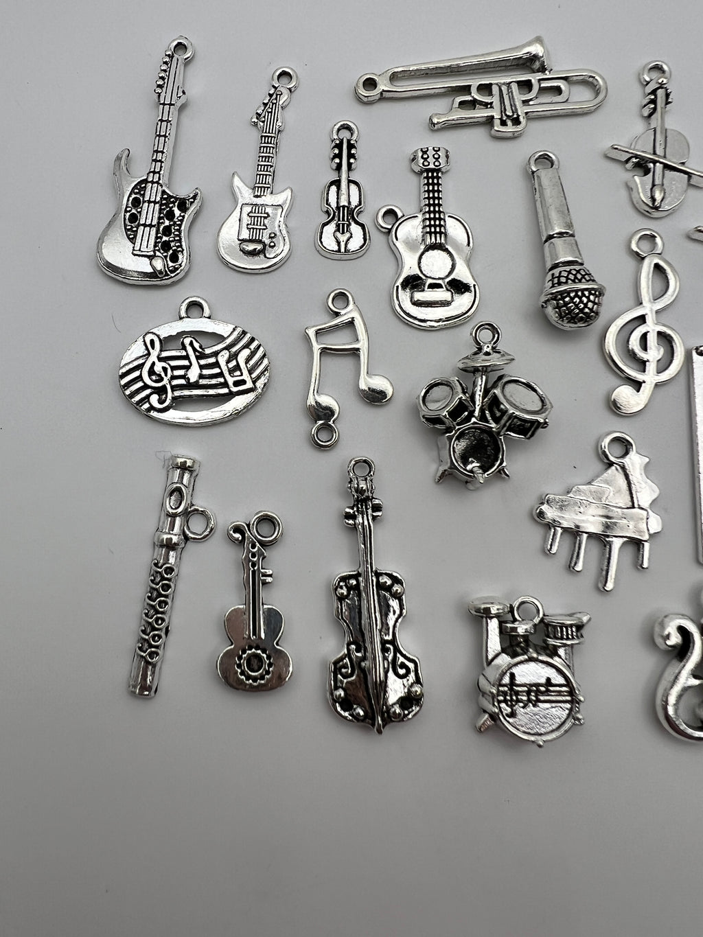 Tibetan Style Pendants/Charms Mixed Musical Instruments, 30 pc.