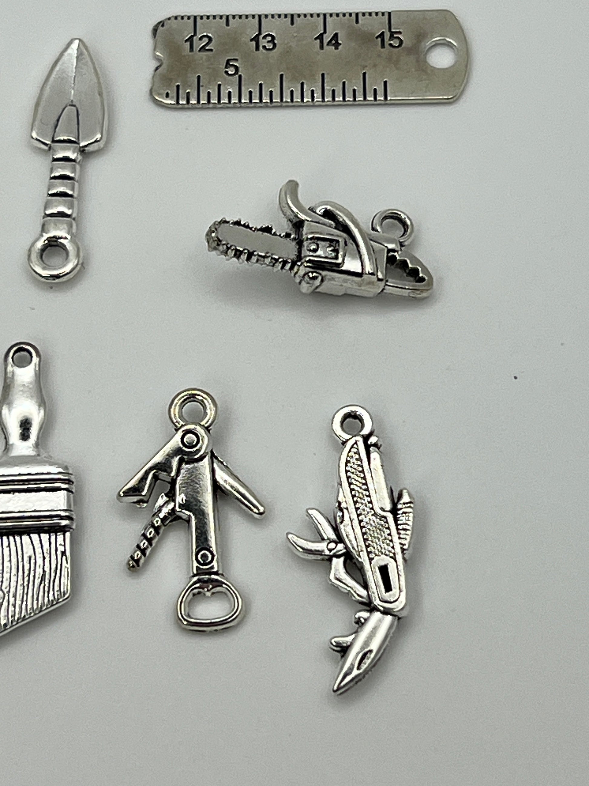 10 pc. Tibetan Style Pendants/Charms - Tools